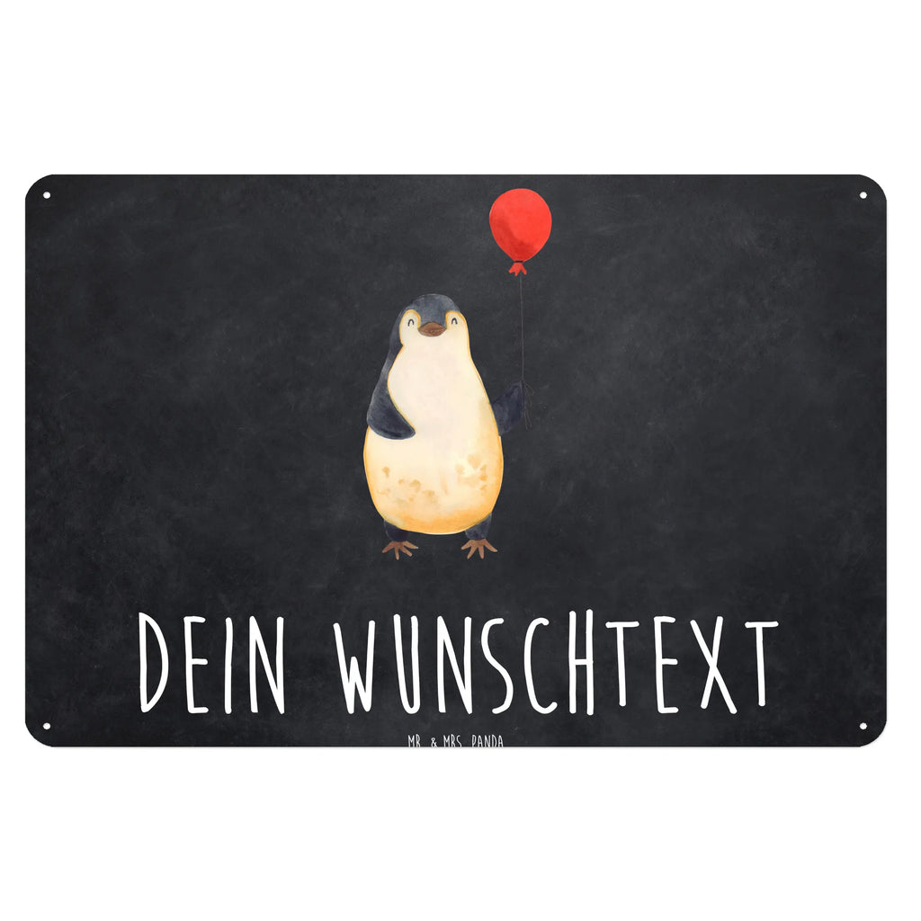 Personalisiertes Blechschild Pinguin Luftballon Blechschild, Metallschild, Geschenk Schild, Schild, Magnet-Metall-Schild, Deko Schild, Wandschild, Wand-Dekoration, Türschild, Pinguin, Pinguine, Luftballon, Tagträume, Lebenslust, Geschenk Freundin, Geschenkidee, beste Freundin, Motivation, Neustart, neues Leben, Liebe, Glück