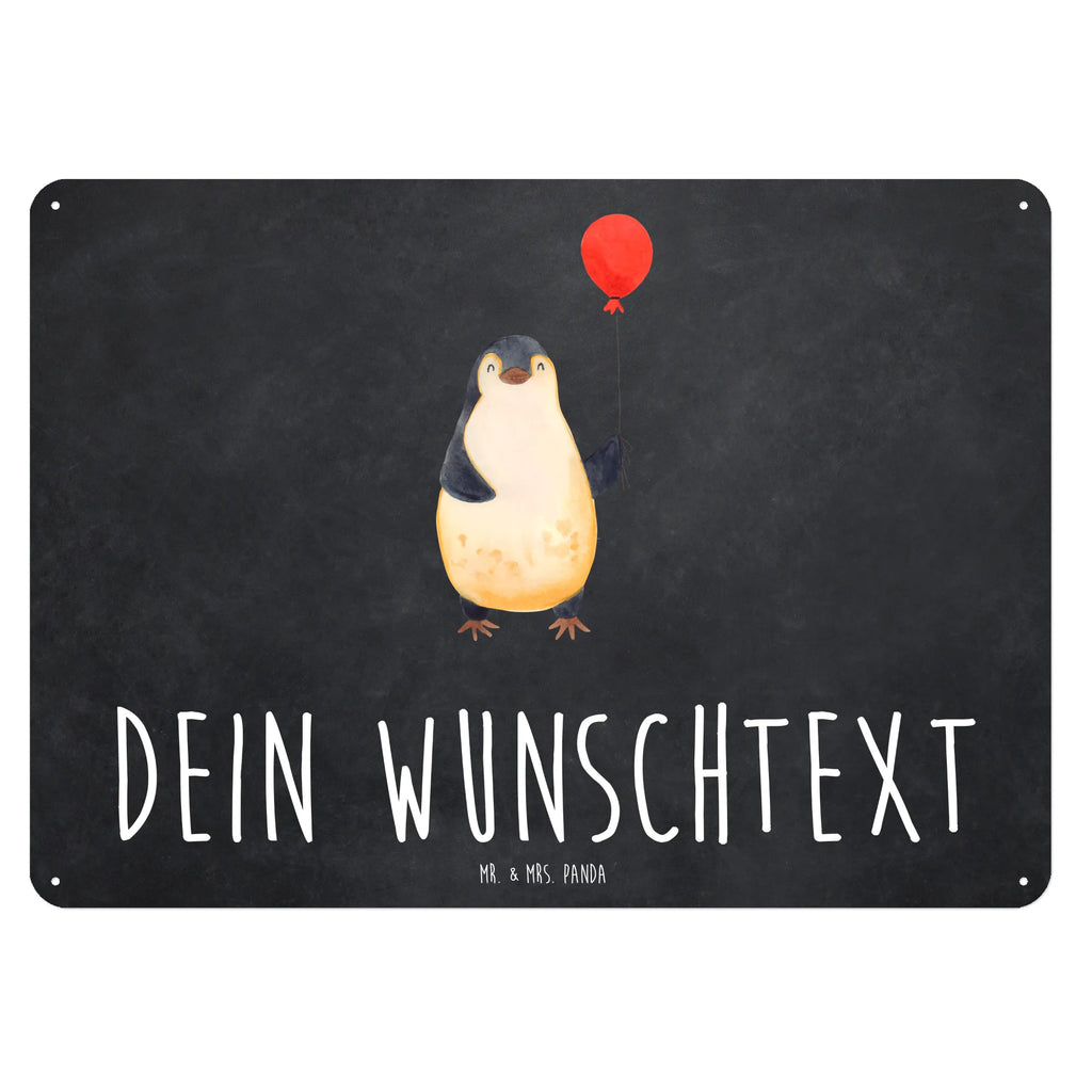 Personalisiertes Blechschild Pinguin Luftballon Blechschild, Metallschild, Geschenk Schild, Schild, Magnet-Metall-Schild, Deko Schild, Wandschild, Wand-Dekoration, Türschild, Pinguin, Pinguine, Luftballon, Tagträume, Lebenslust, Geschenk Freundin, Geschenkidee, beste Freundin, Motivation, Neustart, neues Leben, Liebe, Glück