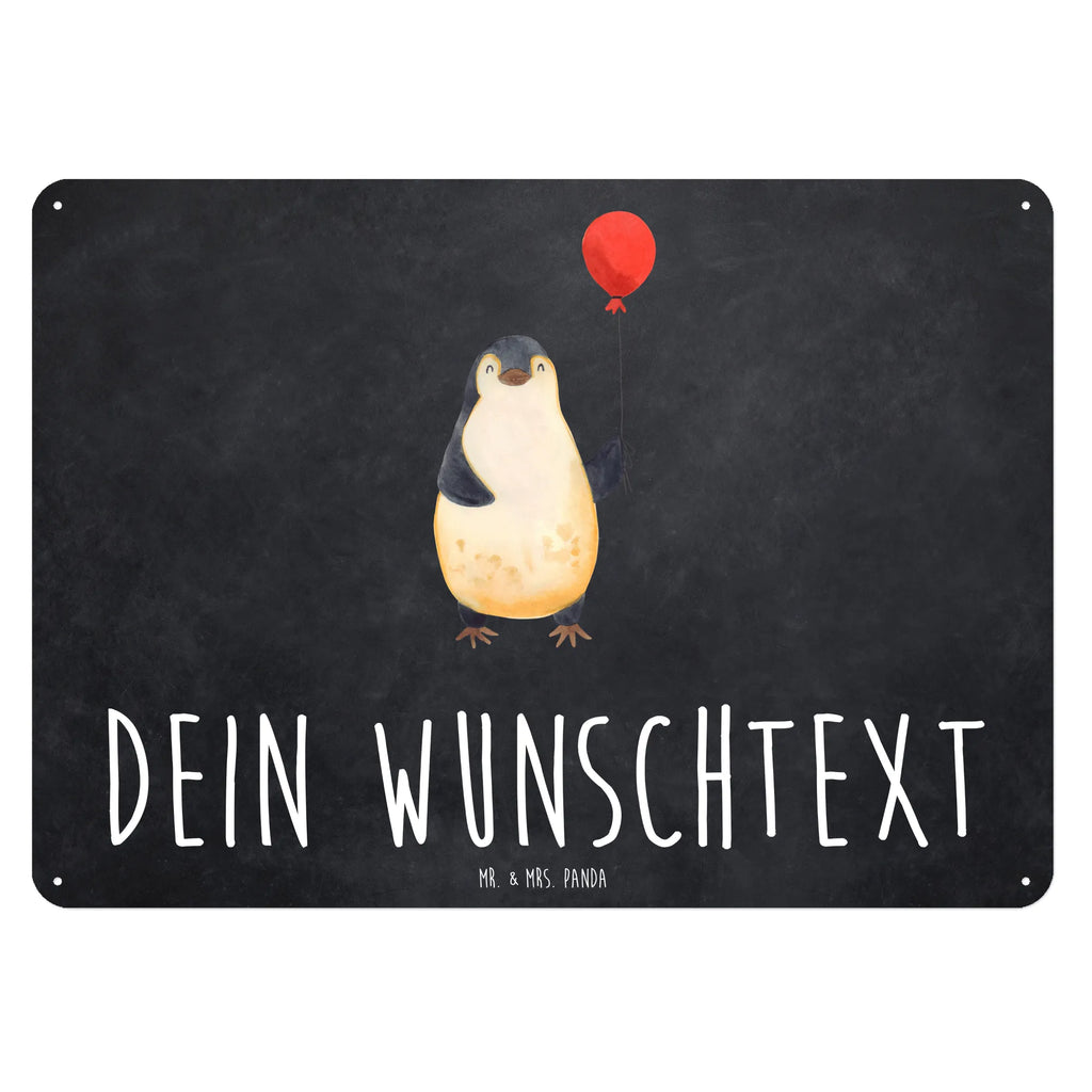 Personalisiertes Blechschild Pinguin Luftballon Blechschild, Metallschild, Geschenk Schild, Schild, Magnet-Metall-Schild, Deko Schild, Wandschild, Wand-Dekoration, Türschild, Pinguin, Pinguine, Luftballon, Tagträume, Lebenslust, Geschenk Freundin, Geschenkidee, beste Freundin, Motivation, Neustart, neues Leben, Liebe, Glück