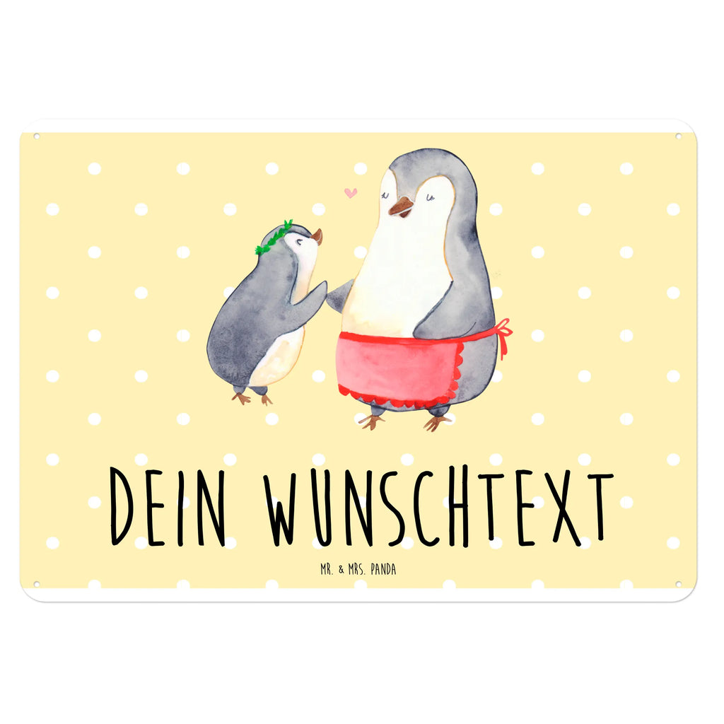 Personalisiertes Blechschild Pinguin mit Kind Blechschild, Metallschild, Geschenk Schild, Schild, Magnet-Metall-Schild, Deko Schild, Wandschild, Wand-Dekoration, Türschild, Familie, Vatertag, Muttertag, Bruder, Schwester, Mama, Papa, Oma, Opa, Geschenk, Mami, Mutti, Mutter, Geburststag