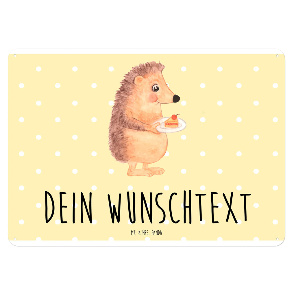 Personalisiertes Blechschild Igel mit Kuchenstück Blechschild, Metallschild, Geschenk Schild, Schild, Magnet-Metall-Schild, Deko Schild, Wandschild, Wand-Dekoration, Türschild, Tiermotive, Gute Laune, lustige Sprüche, Tiere, Igel, Essen Spruch, Kuchen, Backen Geschenk, Kuchen backen, Einladung Party, Geburtstagskuchen, Torte