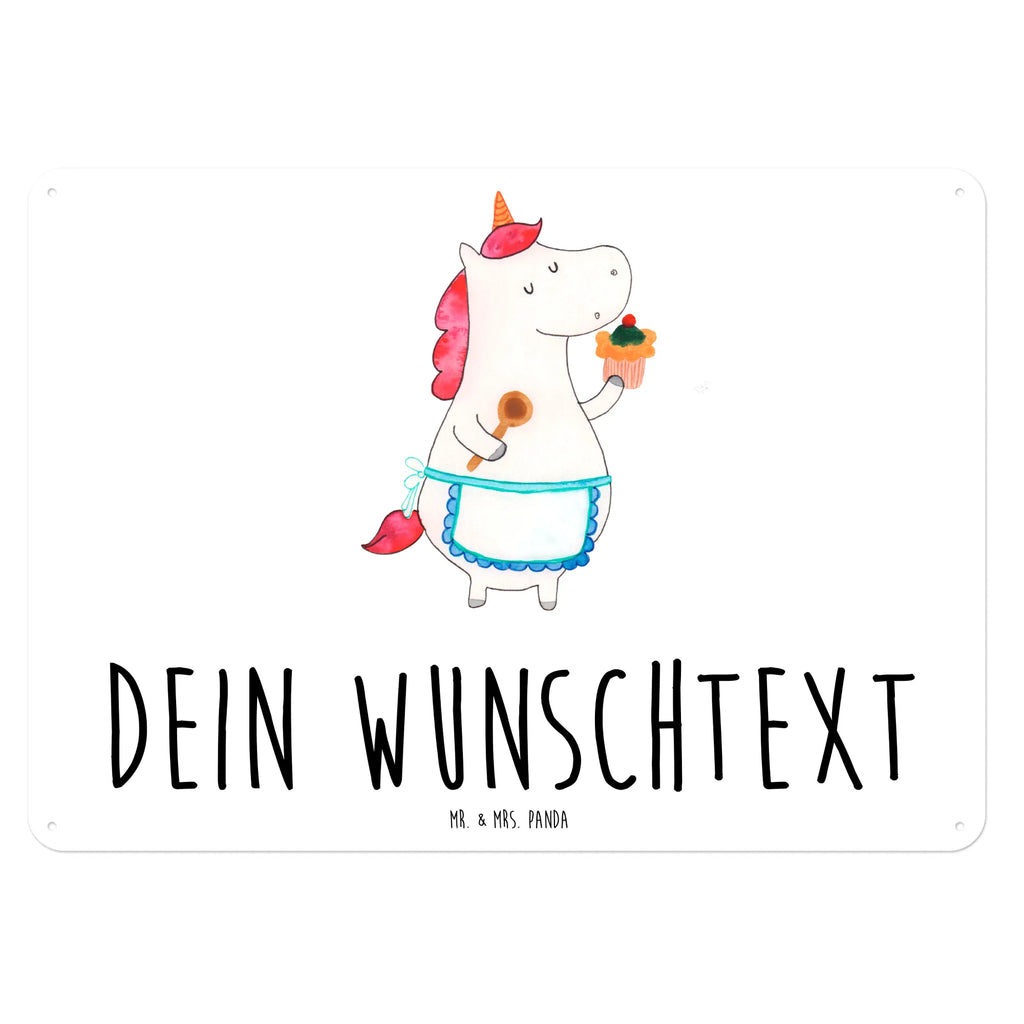 Personalisiertes Blechschild Einhorn Küchenfee Blechschild, Metallschild, Geschenk Schild, Schild, Magnet-Metall-Schild, Deko Schild, Wandschild, Wand-Dekoration, Türschild, Einhorn, Einhörner, Einhorn Deko, Pegasus, Unicorn, backen, Muffin, Motivation, Träumer, träumen, Bäckerin, Hobbykoch, Koch, Torte, Kuchen