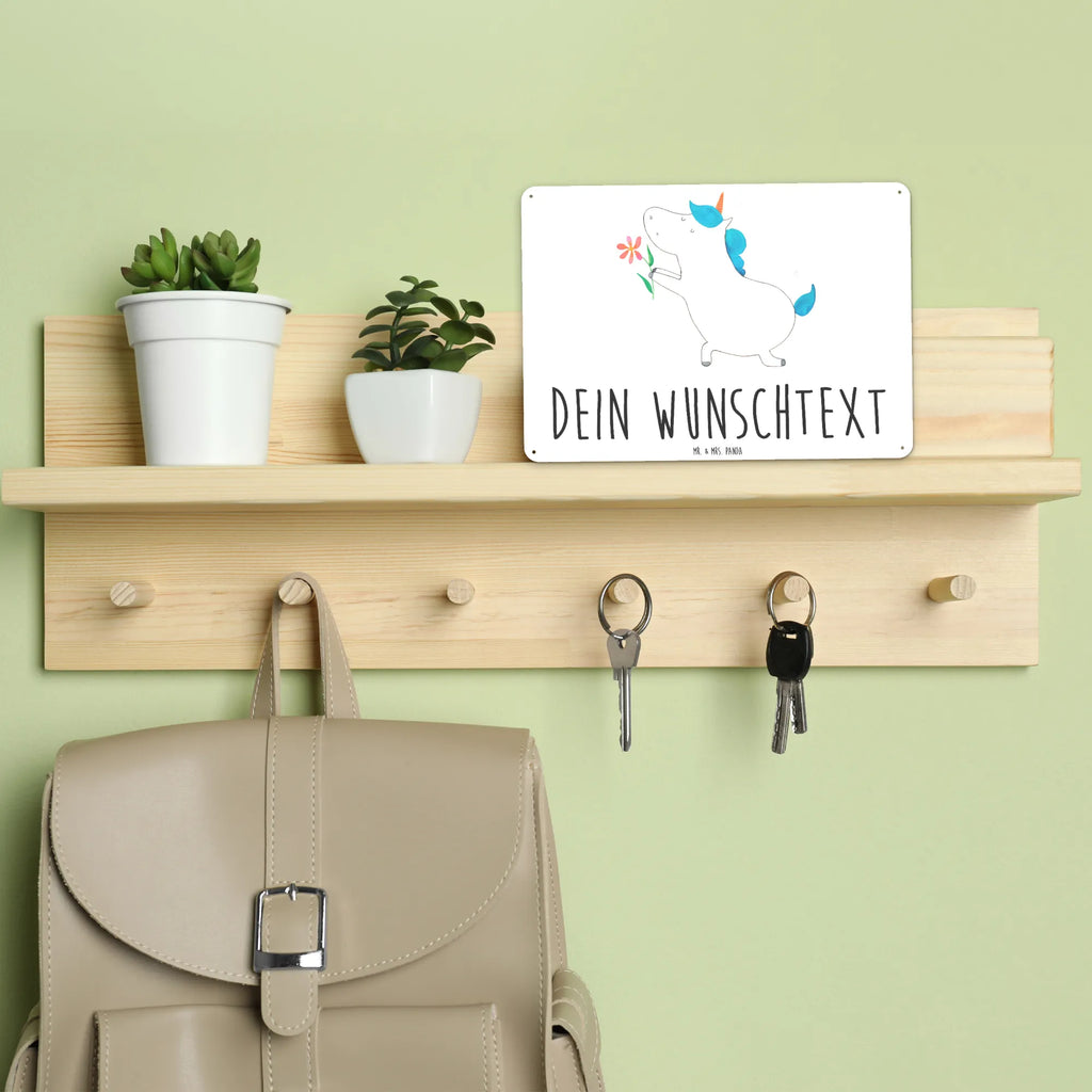 Personalisiertes Blechschild Einhorn Blume Blechschild, Metallschild, Geschenk Schild, Schild, Magnet-Metall-Schild, Deko Schild, Wandschild, Wand-Dekoration, Türschild, Einhorn, Einhörner, Einhorn Deko, Unicorn, Liebe, Liebesbeweis, Antrag, Heiratsantrag, Verlobung, Ehepaar, Pärchen, Partner, Freund, Freundin, Ehe, heiraten