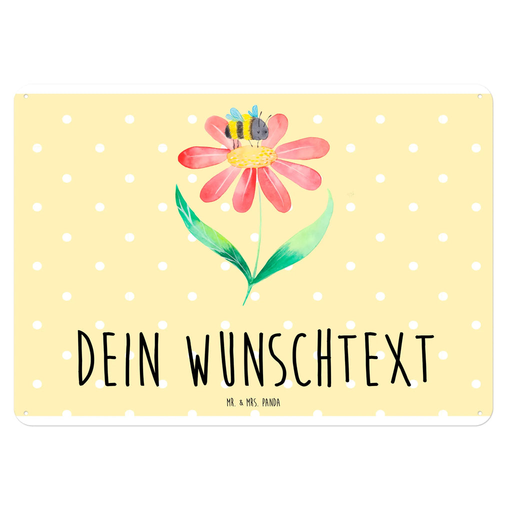 Personalisiertes Blechschild Hummel Blume Blechschild, Metallschild, Geschenk Schild, Schild, Magnet-Metall-Schild, Deko Schild, Wandschild, Wand-Dekoration, Türschild, Tiermotive, Gute Laune, lustige Sprüche, Tiere, Hummel, Blume, Wespe, Flauschig, Natur, Feld, Hummeln, Biene