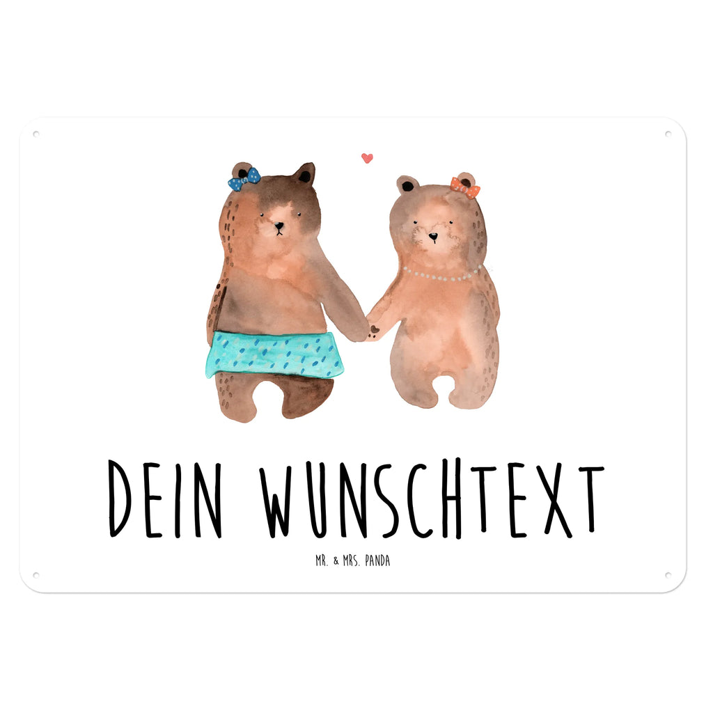 Personalisiertes Blechschild Bär Freundin Blechschild, Metallschild, Geschenk Schild, Schild, Magnet-Metall-Schild, Deko Schild, Wandschild, Wand-Dekoration, Türschild, Bär, Teddy, Teddybär, Bär Freundin Beste Freund Liebe Liebesbeweis Verliebt Kumpel Kumpeliene