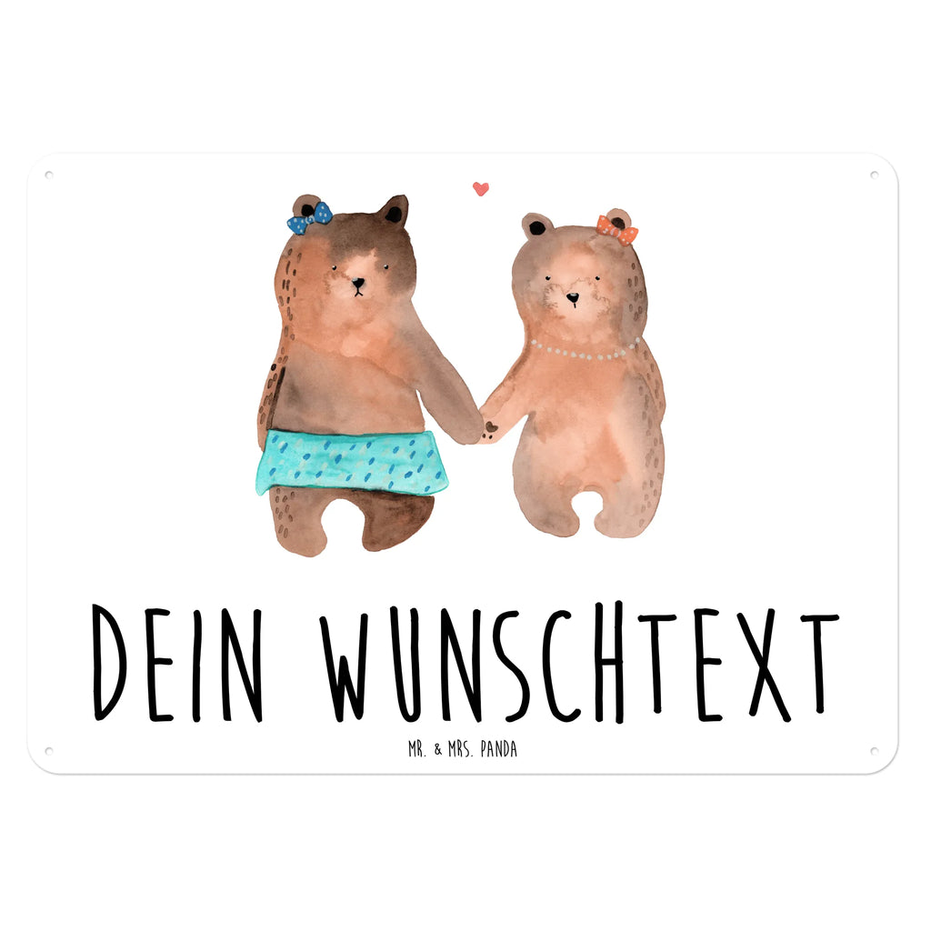 Personalisiertes Blechschild Bär Freundin Blechschild, Metallschild, Geschenk Schild, Schild, Magnet-Metall-Schild, Deko Schild, Wandschild, Wand-Dekoration, Türschild, Bär, Teddy, Teddybär, Bär Freundin Beste Freund Liebe Liebesbeweis Verliebt Kumpel Kumpeliene