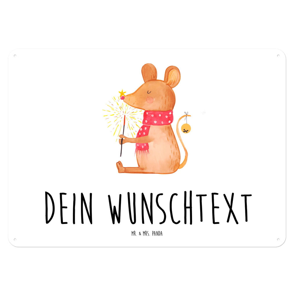 Personalisiertes Blechschild Maus Weihnachten Blechschild, Metallschild, Geschenk Schild, Schild, Magnet-Metall-Schild, Deko Schild, Wandschild, Wand-Dekoration, Türschild, Winter, Weihnachten, Weihnachtsdeko, Nikolaus, Advent, Heiligabend, Wintermotiv, Frohe Weihnachten, Weihnachtsgruß, Weihnachtsmotiv, Maus, Mäuschen, Weihnachtswunder