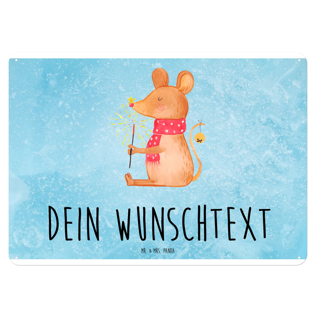 Personalisiertes Blechschild Maus Weihnachten Blechschild, Metallschild, Geschenk Schild, Schild, Magnet-Metall-Schild, Deko Schild, Wandschild, Wand-Dekoration, Türschild, Winter, Weihnachten, Weihnachtsdeko, Nikolaus, Advent, Heiligabend, Wintermotiv, Frohe Weihnachten, Weihnachtsgruß, Weihnachtsmotiv, Maus, Mäuschen, Weihnachtswunder