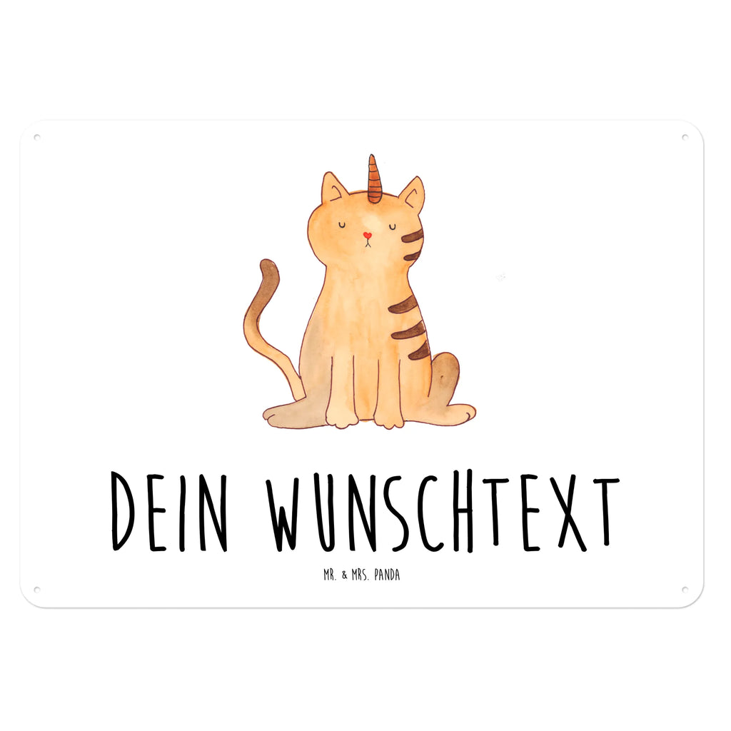 Personalisiertes Blechschild Einhorn Katze Blechschild, Metallschild, Geschenk Schild, Schild, Magnet-Metall-Schild, Deko Schild, Wandschild, Wand-Dekoration, Türschild, Einhorn, Einhörner, Einhorn Deko, Pegasus, Unicorn, Katzer, Mieze, Regenbogen, Glitzer, Einhornpower, Erwachsenwerden, Katze, Katzenhorn, Einhornkatze, Kittyhorn