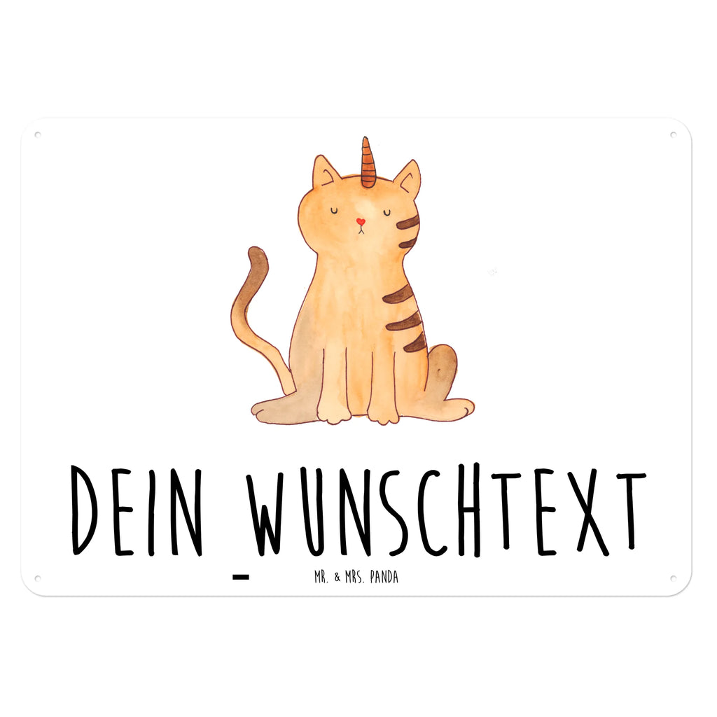 Personalisiertes Blechschild Einhorn Katze Blechschild, Metallschild, Geschenk Schild, Schild, Magnet-Metall-Schild, Deko Schild, Wandschild, Wand-Dekoration, Türschild, Einhorn, Einhörner, Einhorn Deko, Pegasus, Unicorn, Katzer, Mieze, Regenbogen, Glitzer, Einhornpower, Erwachsenwerden, Katze, Katzenhorn, Einhornkatze, Kittyhorn