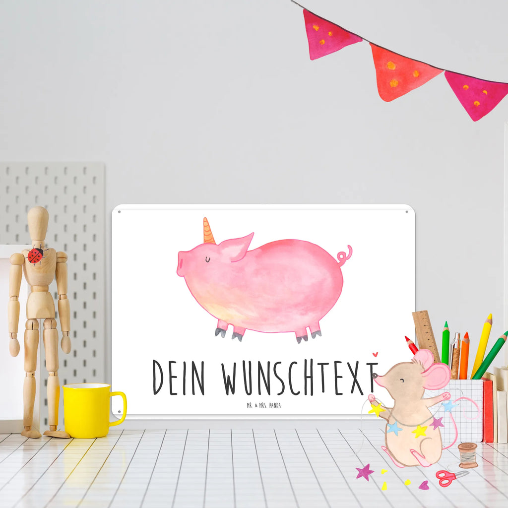 Personalisiertes Blechschild Einhorn Schweinhorn Blechschild, Metallschild, Geschenk Schild, Schild, Magnet-Metall-Schild, Deko Schild, Wandschild, Wand-Dekoration, Türschild, Einhorn, Einhörner, Einhorn Deko, Pegasus, Unicorn, Party, Spaß, Schwein, Schweinhorn, Bauer, witzig. lustig, Spruch, geschenk, Pig, Piggy, funny, english, englisch