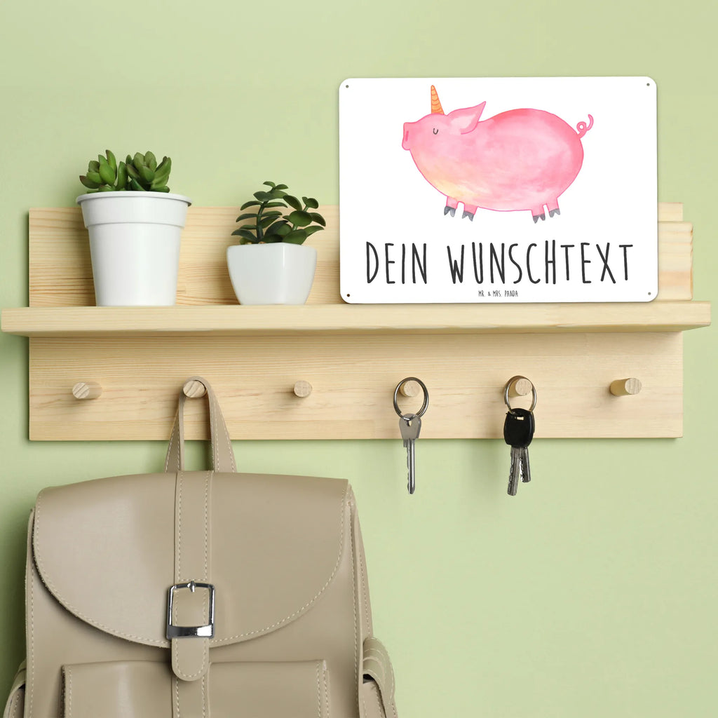 Personalisiertes Blechschild Einhorn Schweinhorn Blechschild, Metallschild, Geschenk Schild, Schild, Magnet-Metall-Schild, Deko Schild, Wandschild, Wand-Dekoration, Türschild, Einhorn, Einhörner, Einhorn Deko, Pegasus, Unicorn, Party, Spaß, Schwein, Schweinhorn, Bauer, witzig. lustig, Spruch, geschenk, Pig, Piggy, funny, english, englisch