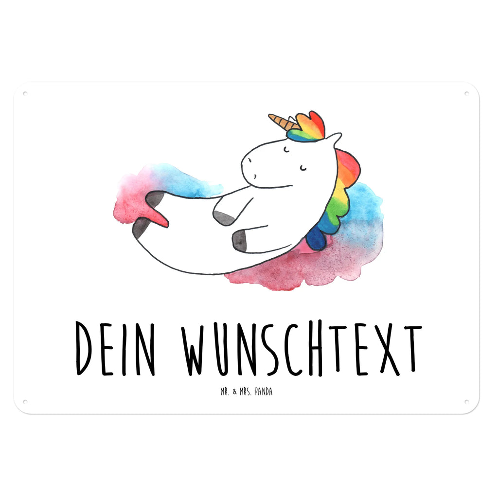 Personalisiertes Blechschild Einhorn Wolke 7 Blechschild, Metallschild, Geschenk Schild, Schild, Magnet-Metall-Schild, Deko Schild, Wandschild, Wand-Dekoration, Türschild, Einhorn, Einhörner, Einhorn Deko, Unicorn, verliebt, Menschen, witzig, lustig, Geschenk, Glaube, Realität, Lächeln