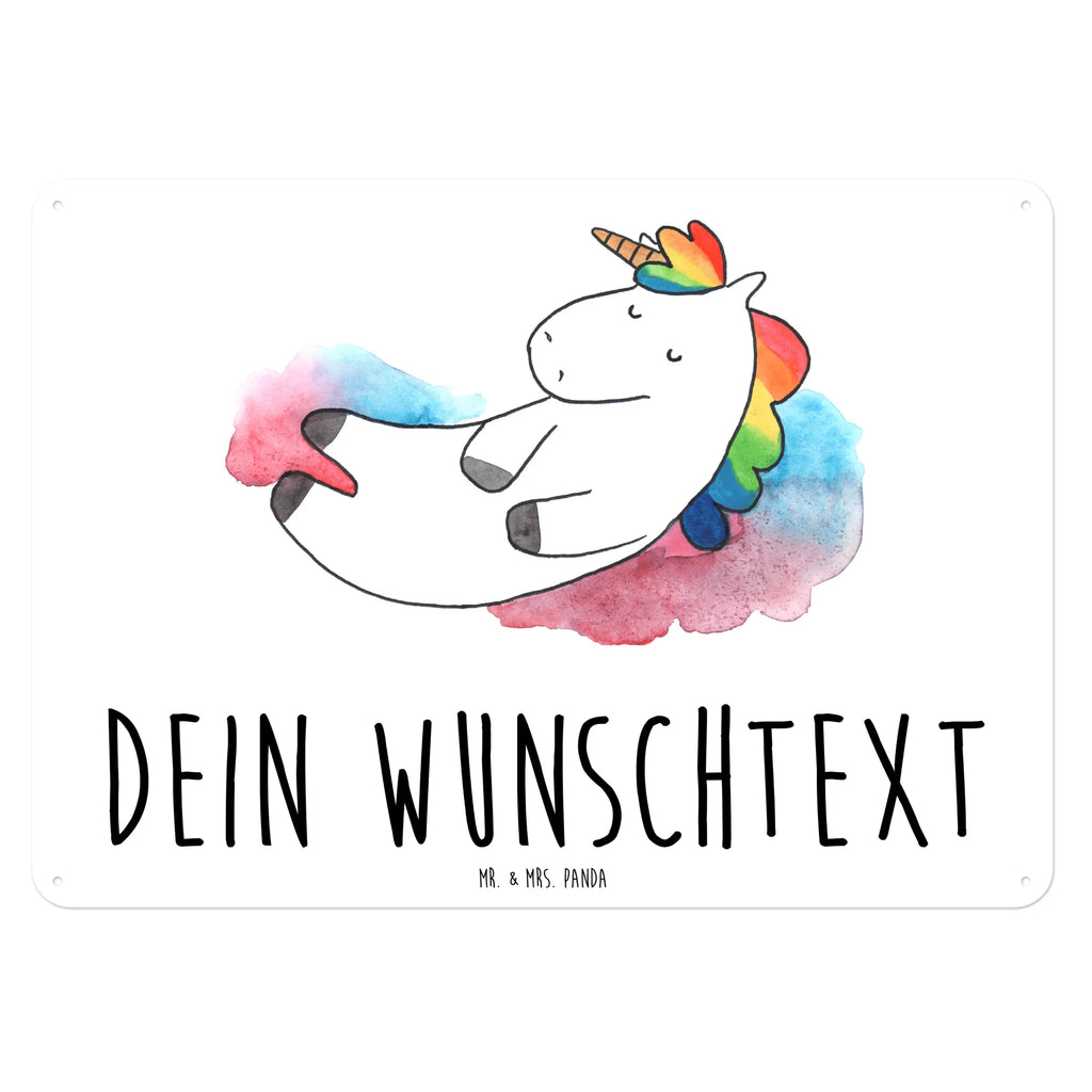 Personalisiertes Blechschild Einhorn Wolke 7 Blechschild, Metallschild, Geschenk Schild, Schild, Magnet-Metall-Schild, Deko Schild, Wandschild, Wand-Dekoration, Türschild, Einhorn, Einhörner, Einhorn Deko, Unicorn, verliebt, Menschen, witzig, lustig, Geschenk, Glaube, Realität, Lächeln