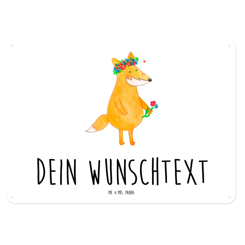 Personalisiertes Blechschild Fuchs Blumen Blechschild, Metallschild, Geschenk Schild, Schild, Magnet-Metall-Schild, Deko Schild, Wandschild, Wand-Dekoration, Türschild, Fuchs, Füchse, Fox, Liebe, Freundin, Fuchsmädchen, Blumenmädchen, Freundinnen, Liebesbeweis, Blume, Blumen, Motivation, Freude, ich, mich, Selbstliebe