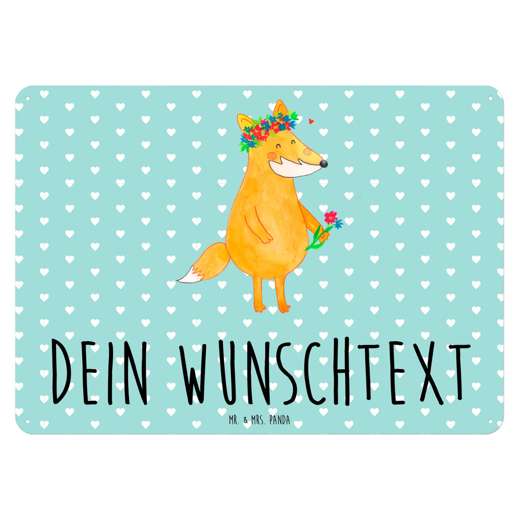 Personalisiertes Blechschild Fuchs Blumen Blechschild, Metallschild, Geschenk Schild, Schild, Magnet-Metall-Schild, Deko Schild, Wandschild, Wand-Dekoration, Türschild, Fuchs, Füchse, Fox, Liebe, Freundin, Fuchsmädchen, Blumenmädchen, Freundinnen, Liebesbeweis, Blume, Blumen, Motivation, Freude, ich, mich, Selbstliebe