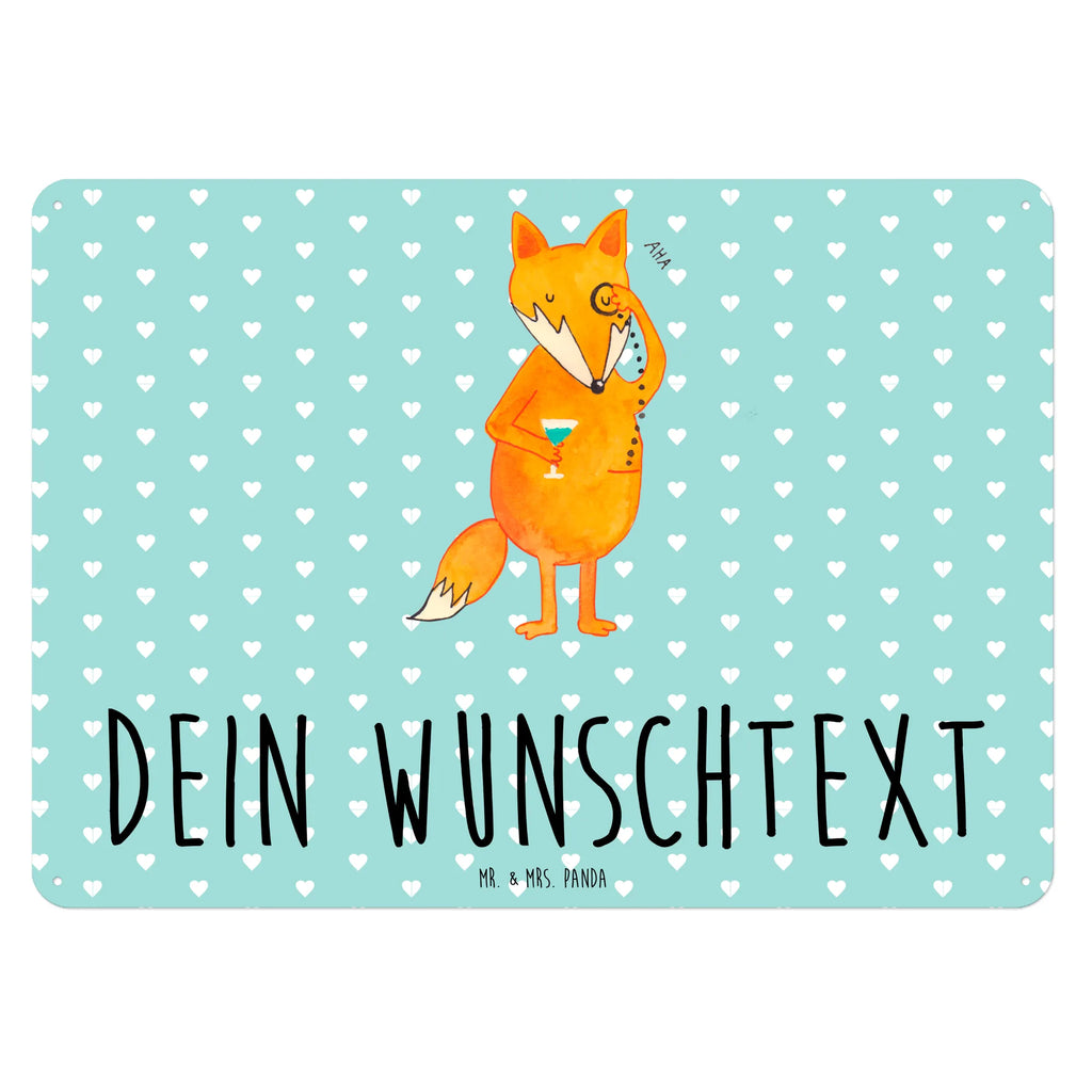 Personalisiertes Blechschild Fuchs Lord Blechschild, Metallschild, Geschenk Schild, Schild, Magnet-Metall-Schild, Deko Schild, Wandschild, Wand-Dekoration, Türschild, Fuchs, Füchse, tröstende Worte, Spruch lustig, Liebeskummer Geschenk, Motivation Spruch, Problemlösung