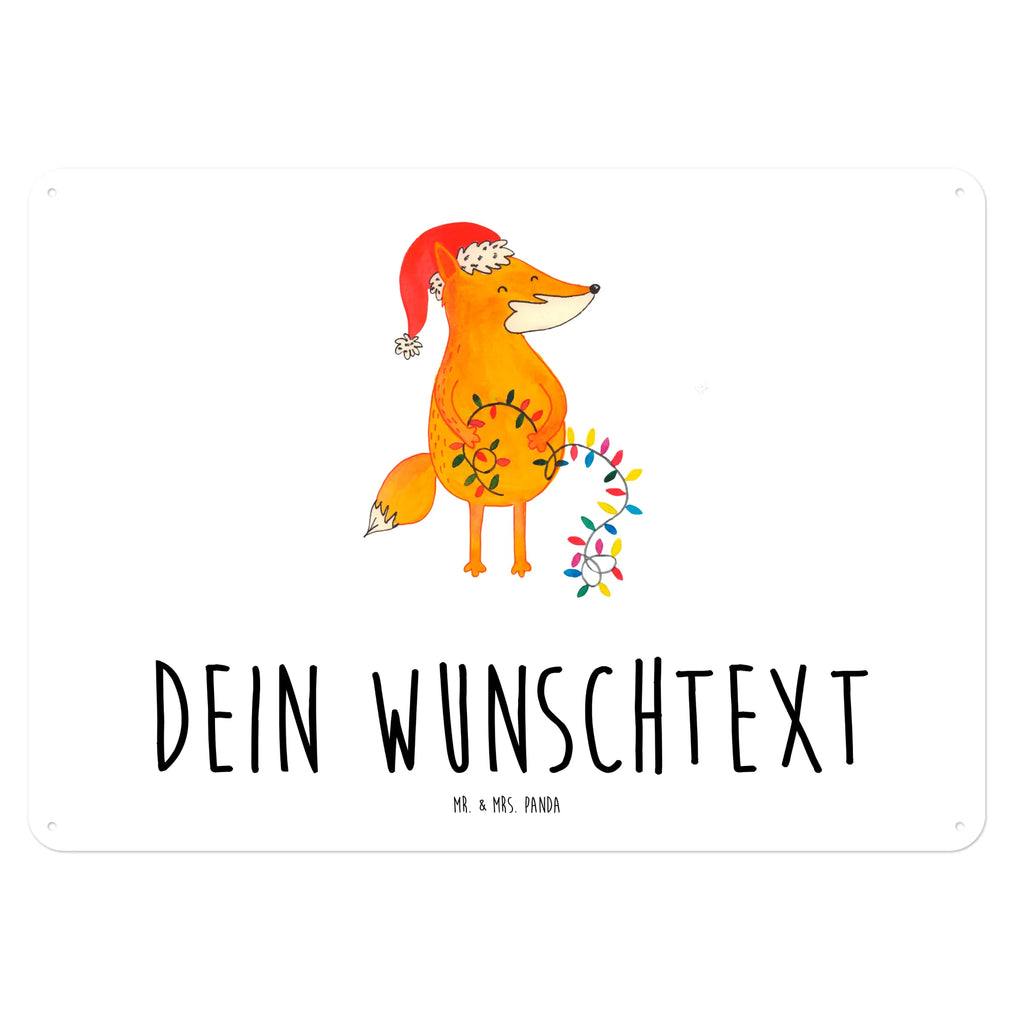 Personalisiertes Blechschild Fuchs Weihnachten Blechschild, Metallschild, Geschenk Schild, Schild, Magnet-Metall-Schild, Deko Schild, Wandschild, Wand-Dekoration, Türschild, Winter, Weihnachten, Weihnachtsdeko, Nikolaus, Advent, Heiligabend, Wintermotiv, Fuchs, Füchse, Spruch schön, Geschenk Weihnachten, Weihnachtsmann, Weihnachtszeit