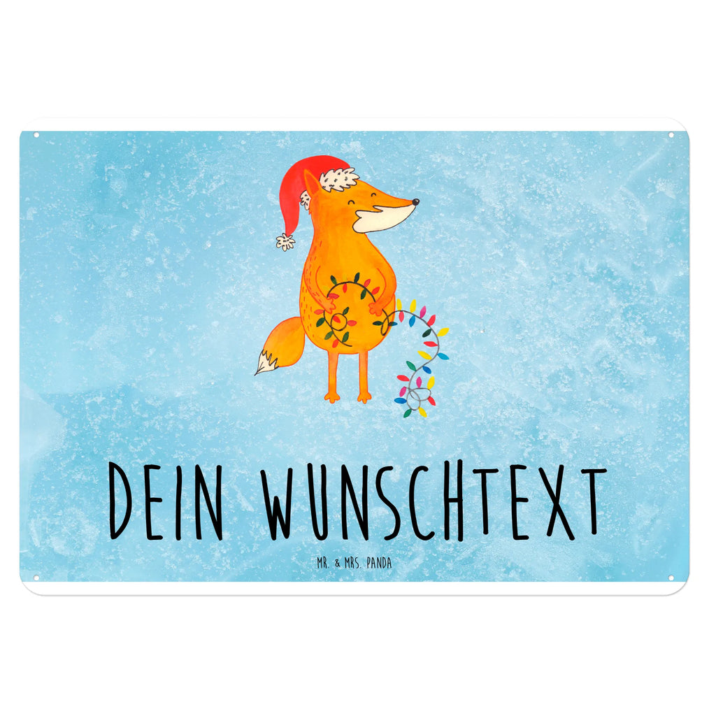 Personalisiertes Blechschild Fuchs Weihnachten Blechschild, Metallschild, Geschenk Schild, Schild, Magnet-Metall-Schild, Deko Schild, Wandschild, Wand-Dekoration, Türschild, Winter, Weihnachten, Weihnachtsdeko, Nikolaus, Advent, Heiligabend, Wintermotiv, Fuchs, Füchse, Spruch schön, Geschenk Weihnachten, Weihnachtsmann, Weihnachtszeit