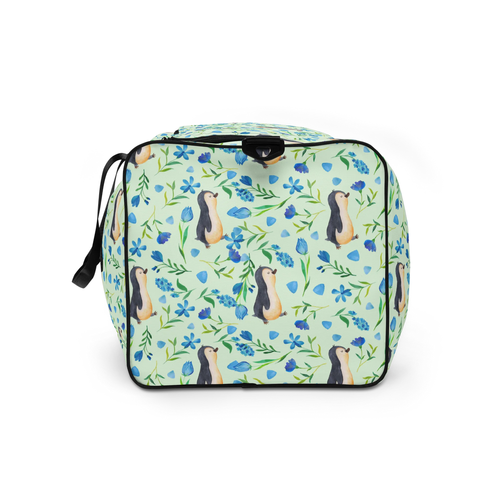 Reisetasche Pinguinliebe Design Reisetasche, Sporttasche, Reisetaschen, Große Reisetasche, Reisetasche groß, Damen Reisetasche, Reisetasche Damen, Herren Reisetasche, Reisetasche Herren, Reisetasche Handgepäck, Handgepäck Reisetasche, Aquarell, Pinguin, Pinguine, Blumen, Blaue Blumen, Muster