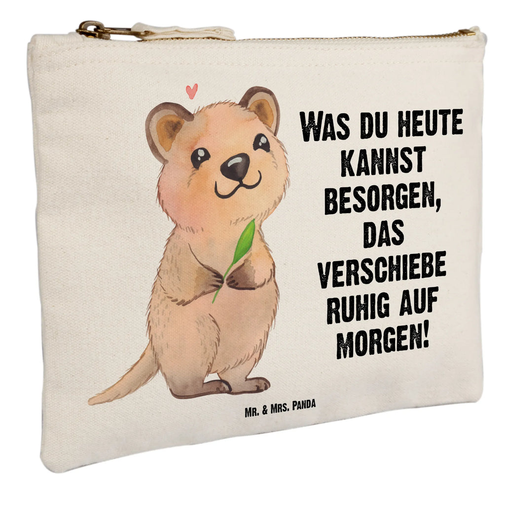 Schminktasche Quokka Happy Schminktasche, Kosmetiktasche, Kosmetikbeutel, Stiftemäppchen, Etui, Federmappe, Makeup, XXL, Schminketui, Kosmetiketui, Schlamperetui, Tiermotive, Gute Laune, lustige Sprüche, Tiere, Quokka, Verschieben, Aufschieberitis, Lustiger Spruch, Niedliches Tier, Dinge erledigen