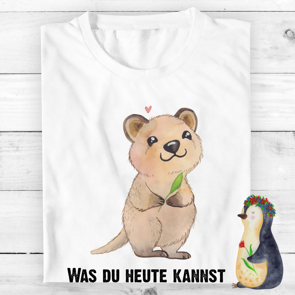 T-Shirt Standard Quokka Happy T-Shirt, Shirt, Tshirt, Lustiges T-Shirt, T-Shirt mit Spruch, Party, Junggesellenabschied, Jubiläum, Geburstag, Herrn, Damen, Männer, Frauen, Schlafshirt, Nachthemd, Sprüche, Tiermotive, Gute Laune, lustige Sprüche, Tiere, Quokka, Verschieben, Aufschieberitis, Lustiger Spruch, Niedliches Tier, Dinge erledigen