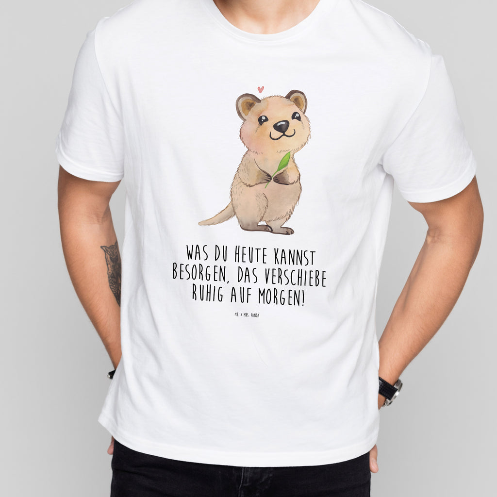 T-Shirt Standard Quokka Happy T-Shirt, Shirt, Tshirt, Lustiges T-Shirt, T-Shirt mit Spruch, Party, Junggesellenabschied, Jubiläum, Geburstag, Herrn, Damen, Männer, Frauen, Schlafshirt, Nachthemd, Sprüche, Tiermotive, Gute Laune, lustige Sprüche, Tiere, Quokka, Verschieben, Aufschieberitis, Lustiger Spruch, Niedliches Tier, Dinge erledigen