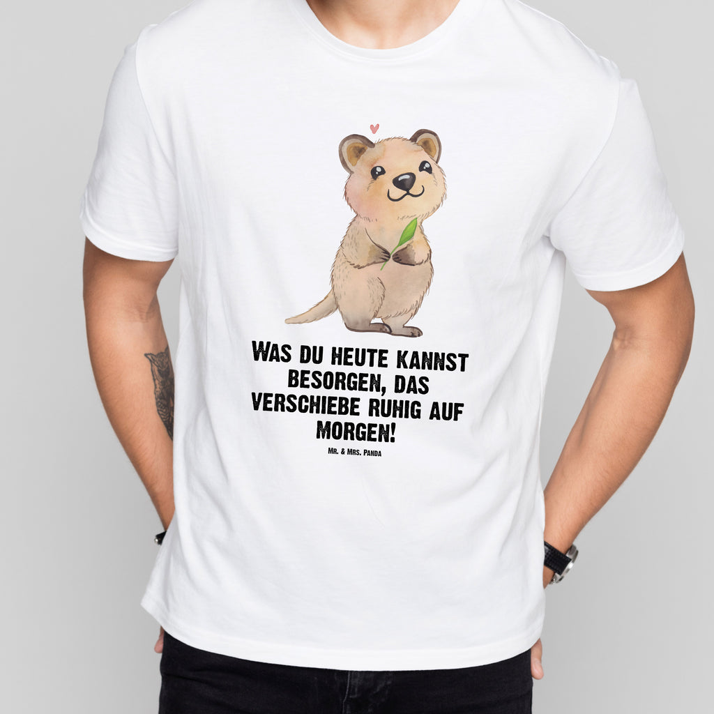 T-Shirt Standard Quokka Happy T-Shirt, Shirt, Tshirt, Lustiges T-Shirt, T-Shirt mit Spruch, Party, Junggesellenabschied, Jubiläum, Geburstag, Herrn, Damen, Männer, Frauen, Schlafshirt, Nachthemd, Sprüche, Tiermotive, Gute Laune, lustige Sprüche, Tiere, Quokka, Verschieben, Aufschieberitis, Lustiger Spruch, Niedliches Tier, Dinge erledigen