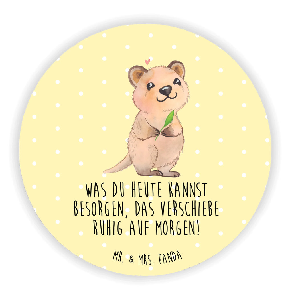 Rund Magnet Quokka Happy Kühlschrankmagnet, Pinnwandmagnet, Souvenir Magnet, Motivmagnete, Dekomagnet, Whiteboard Magnet, Notiz Magnet, Kühlschrank Dekoration, Tiermotive, Gute Laune, lustige Sprüche, Tiere, Quokka, Verschieben, Aufschieberitis, Lustiger Spruch, Niedliches Tier, Dinge erledigen