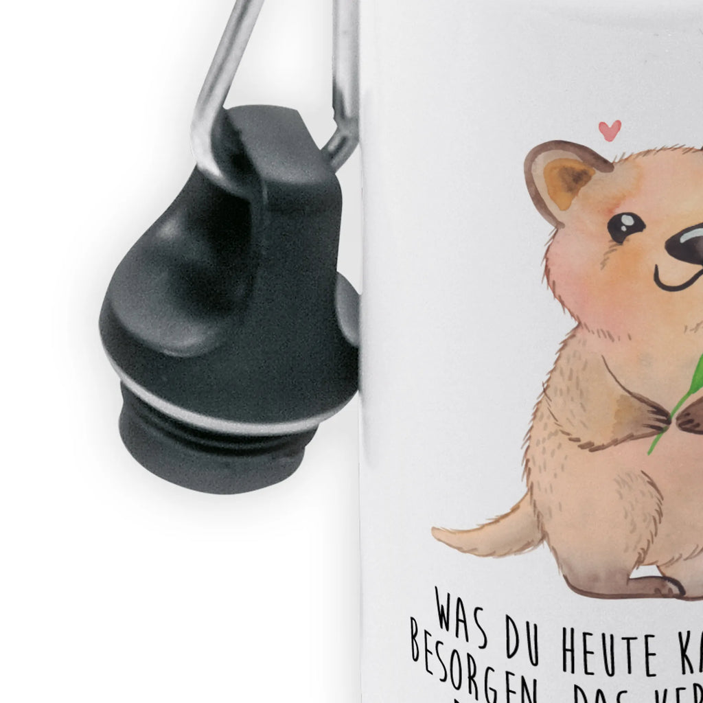 Kindertrinkflasche Quokka Happy Kindertrinkflasche, Kinder Trinkflasche, Trinkflasche, Flasche, Kinderflasche, Kinder, Kids, Kindergarten Flasche, Grundschule, Jungs, Mädchen, Tiermotive, Gute Laune, lustige Sprüche, Tiere, Quokka, Verschieben, Aufschieberitis, Lustiger Spruch, Niedliches Tier, Dinge erledigen