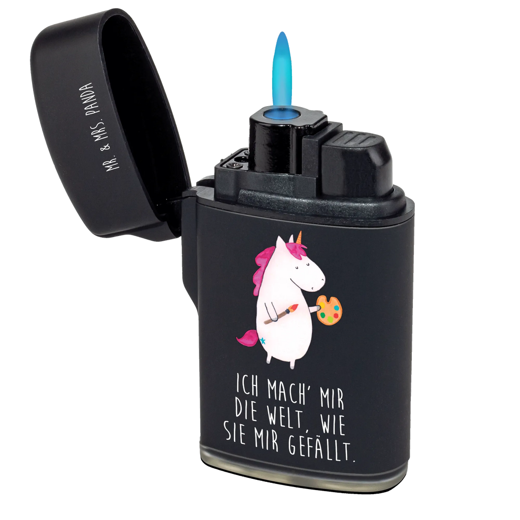 Feuerzeug Einhorn Künstler Feuerzeug, Feuerzeuge, Sturmfeuerzeug, Gasfeuerzeug, Luxus Feuerzeug, Sturmfeuerzeug nachfüllbar, Einhorn, Einhörner, Einhorn Deko, Unicorn, Englisch, Künstler, Artist, Malen, Zeichnen, Welt, Farbe, Stift, Pinsel, Geschenk, Maler