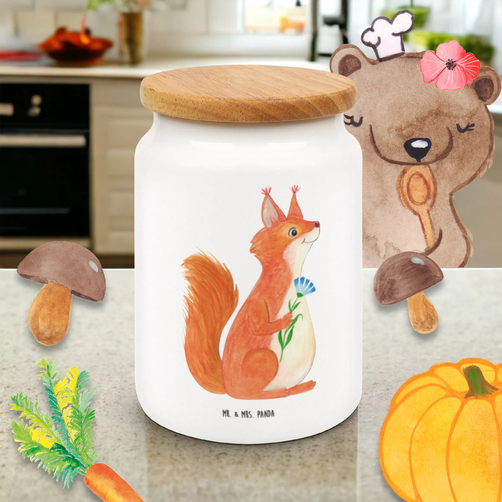 Storage jar Squirrel flower Vorratsdose, Keksdose, Keramikdose, Leckerlidose, Dose, Vorratsbehälter, Aufbewahrungsdose, Vorratsdosen, Frischhaltedose, Frischhaltedosen, Aufbewahrungsdosen, Aufbewahrungsbehälter, Vorratsdosen Keramik, Aufbewahrungsdosen Küche, Küchenbehälter, Vorratsbehälter Küche, Vorratsdosen Mehl, Mottensichere Vorratsdosen, Schüttdosen, Tiermotive, Gute Laune, lustige Sprüche, Tiere, Eichhörnchen, Eichhorn, Spruch positiv, Lachen, Spaß, Motivation Sprüche, Motivation Bilder, glücklich Spruch, Spruch Deko