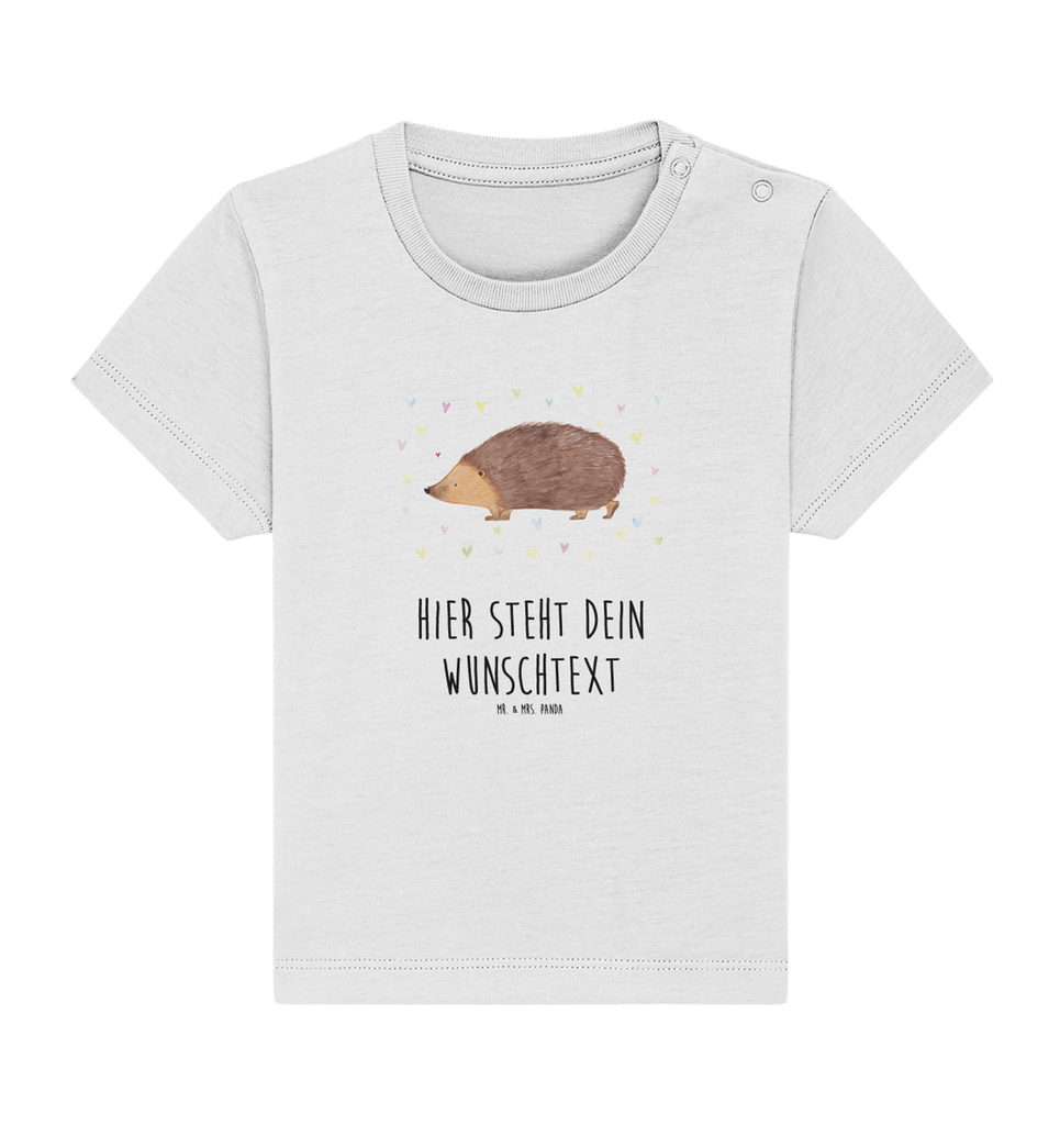 Personalisiertes Baby Shirt Igel Herzen Personalisiertes Baby T-Shirt, Personalisiertes Jungen Baby T-Shirt, Personalisiertes Mädchen Baby T-Shirt, Personalisiertes Shirt, Tiermotive, Gute Laune, lustige Sprüche, Tiere, Liebe, Herz, Herzen, Igel, Vertrauen, Kuss, Leben