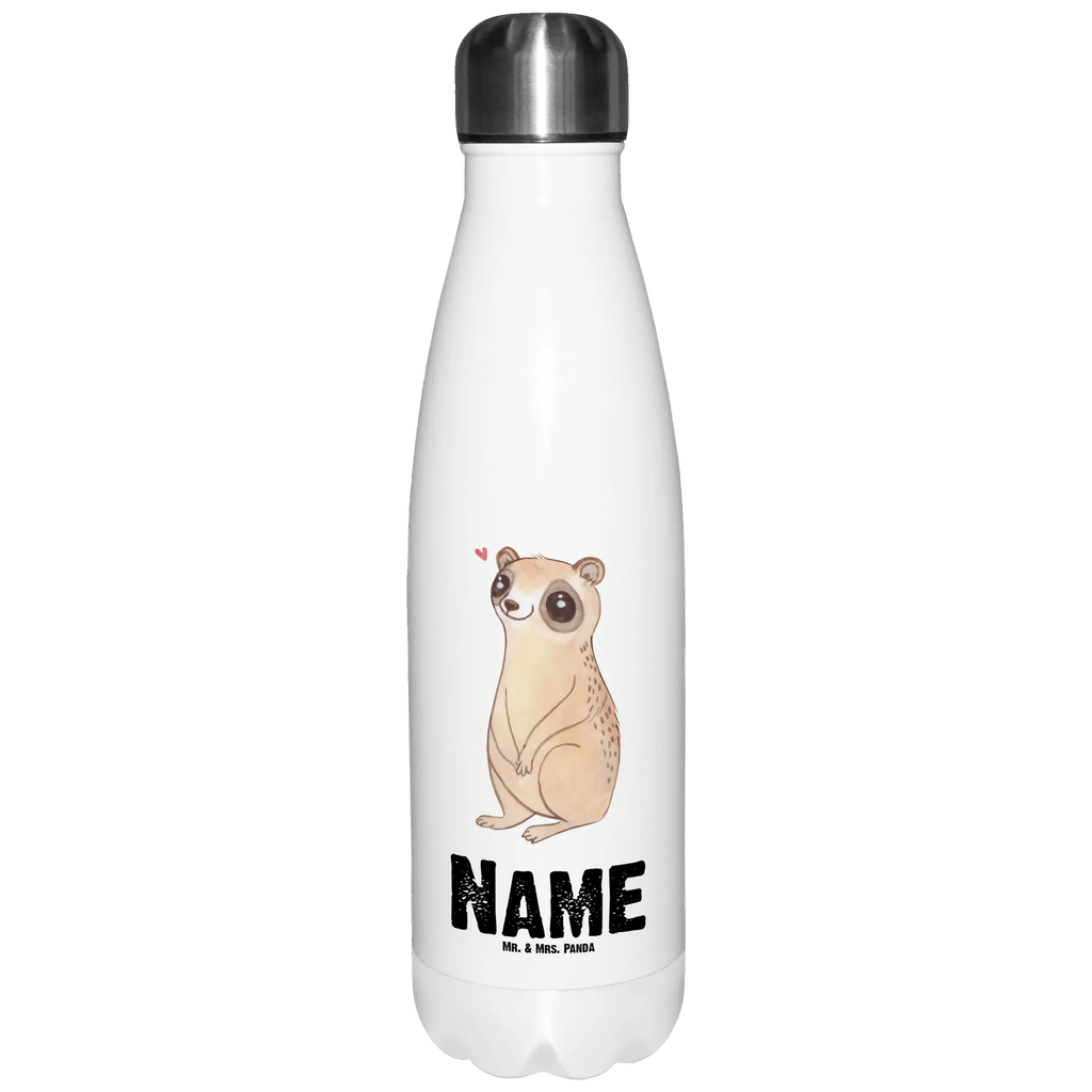 Personalisierte Thermosflasche Plumplori Glücklich Personalisierte Isolierflasche, Personalisierte Thermoflasche, Personalisierte Trinkflasche, Trinkflasche Mit Namen, Wunschname, Bedrucken, Namensflasche, Tiermotive, Gute Laune, lustige Sprüche, Tiere, Plumplori, Niedlich, Glück