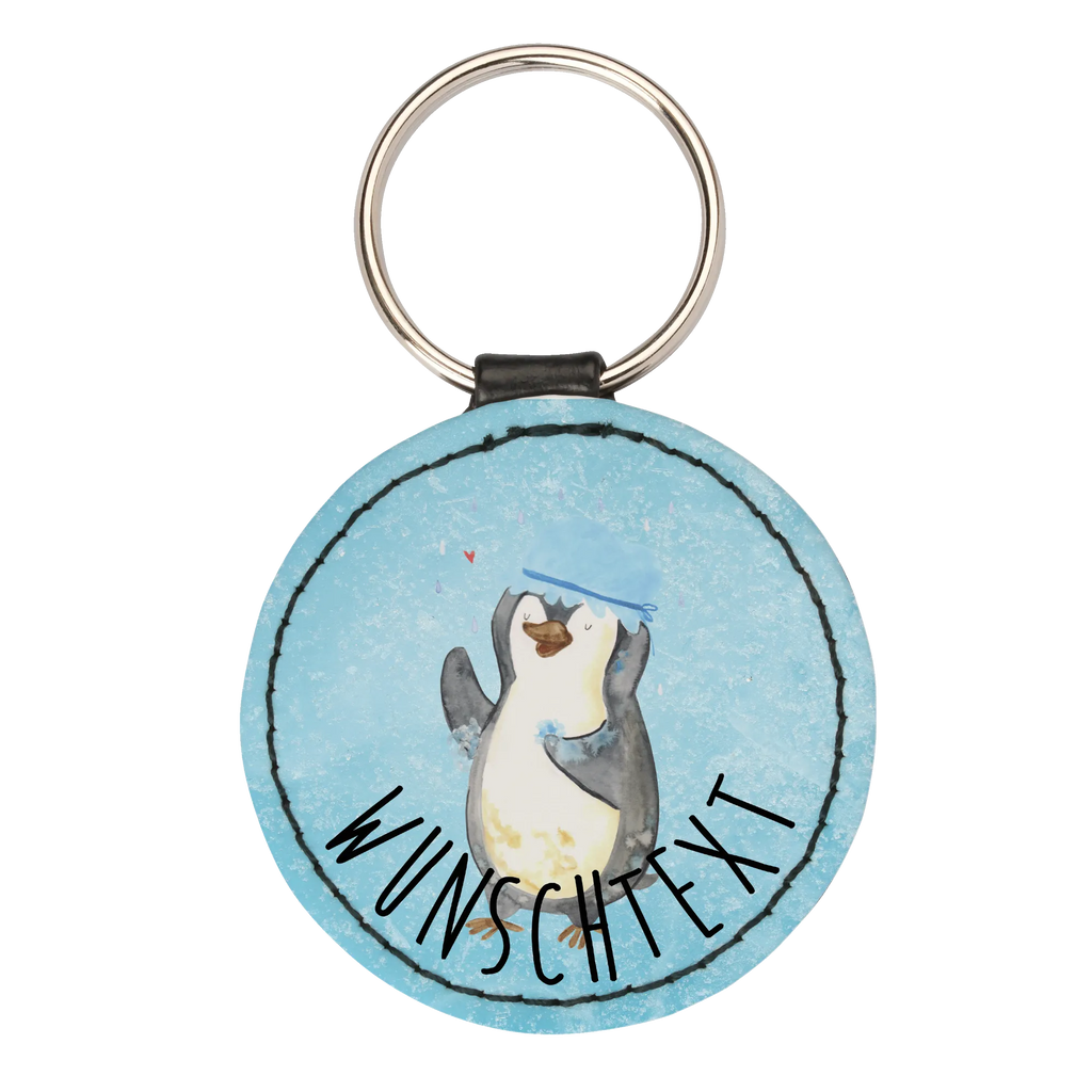 Personalisierter Schlüsselanhänger Pinguin duscht Personalisierter Schlüsselanhänger, Personalisierter Anhänger, Personalisierter Taschenanhänger, Personalisierter Glücksbringer, Personalisierter Schutzengel, Schlüsselanhänger mit Namen, Anhänger mit Namen, Glücksbringer mit Namen, Schlüsselanhänger Wunschtext, Schlüsselanhänger selbst gestalten, Pinguin, Pinguine, Dusche, duschen, Lebensmotto, Motivation, Neustart, Neuanfang, glücklich sein