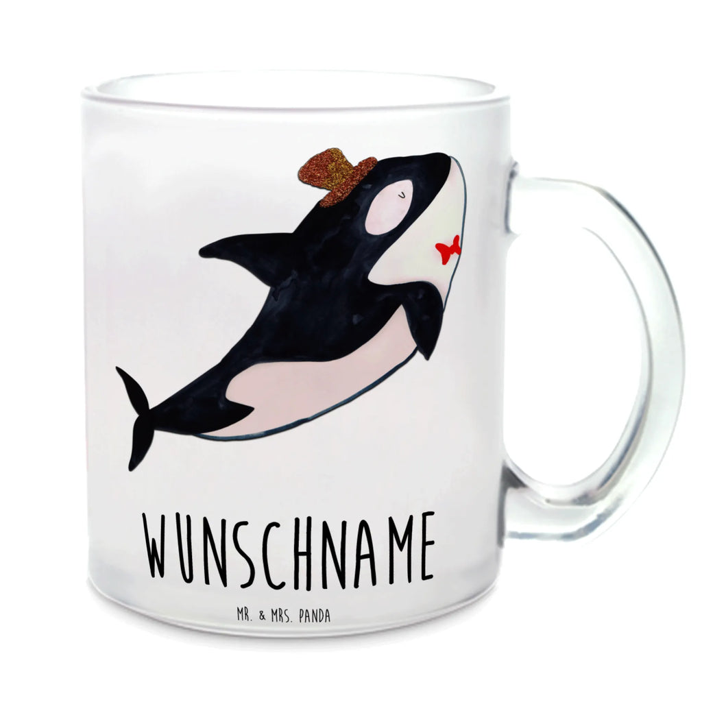 Personalisierte Teetasse Orca Zylinder Personalisierte Teetasse, Personalisiertes Teeglas, Personalisierter Teebecher, Personalisierte Glas Teetasse, Personalisierte Teetasse aus Glas, Teetasse mit Namen, Teeglas mit Namen, Teebecher mit Namen, Glas Teetasse mit Namen, Teetasse aus Glas mit Namen, Teetasse Wunschname, Teetasse selbst gestalten., Meerestiere, Meer, Urlaub, Narwal, Glitter, Konfetti, Glitzer, Geburtstag, Feier, Fete, Fest, Glückwunsch, Orca