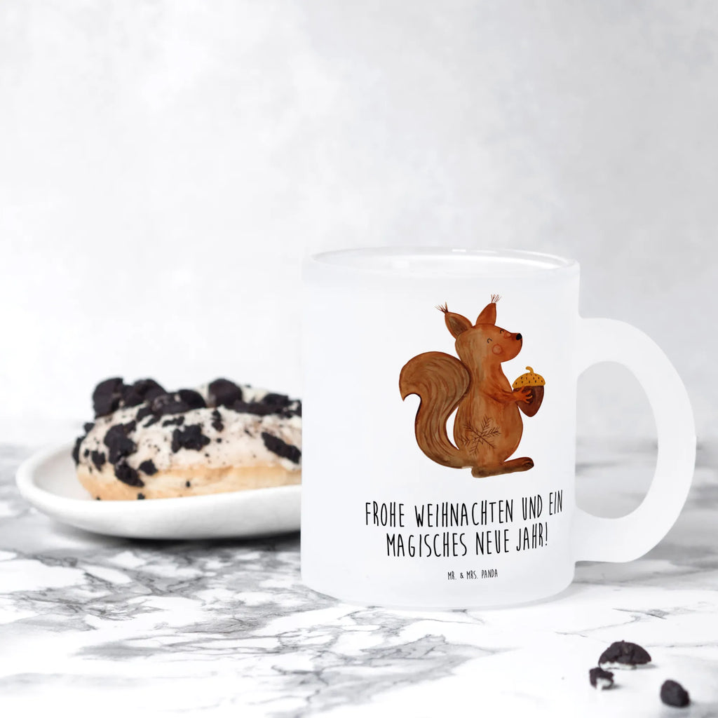 Teetasse Eichhörnchen Weihnachten Teetasse, Teeglas, Teebecher, Tasse mit Henkel, Tasse, Glas Teetasse, Teetasse aus Glas, Winter, Weihnachten, Weihnachtsdeko, Nikolaus, Advent, Heiligabend, Wintermotiv, Frohe Weihnachten, Frohes neues Jahr, Guten Rutsch, Weihnachtsmotiv, Weihnachtsgruß, Neujahr, Vogel