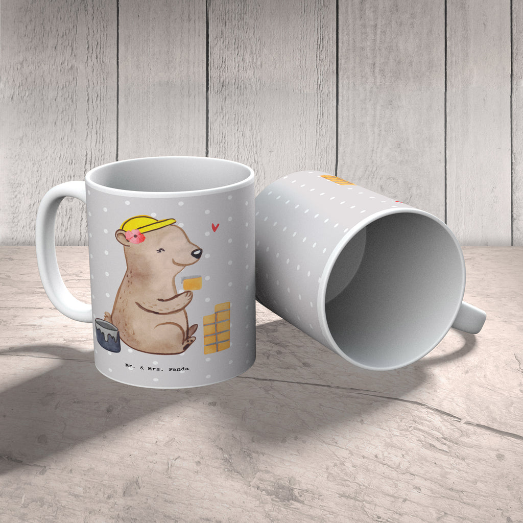 Tasse Maurerin mit Herz Tasse, Kaffeetasse, Teetasse, Becher, Kaffeebecher, Teebecher, Keramiktasse, Porzellantasse, Büro Tasse, Geschenk Tasse, Tasse Sprüche, Tasse Motive, Kaffeetassen, Tasse bedrucken, Designer Tasse, Cappuccino Tassen, Schöne Teetassen, Beruf, Ausbildung, Jubiläum, Abschied, Rente, Kollege, Kollegin, Geschenk, Schenken, Arbeitskollege, Mitarbeiter, Firma, Danke, Dankeschön, Maurerin, Maurermeisterin, Gesellenprüfung, Handwerkerin, Maurerbetrieb