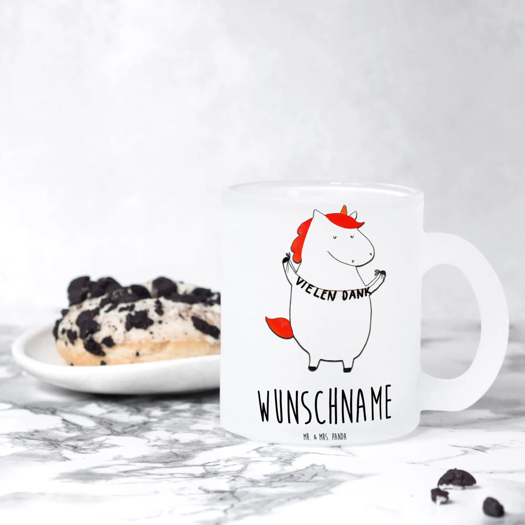 Personalisierte Teetasse Einhorn Dankeschön Personalisierte Teetasse, Personalisiertes Teeglas, Personalisierter Teebecher, Personalisierte Glas Teetasse, Personalisierte Teetasse aus Glas, Teetasse mit Namen, Teeglas mit Namen, Teebecher mit Namen, Glas Teetasse mit Namen, Teetasse aus Glas mit Namen, Teetasse Wunschname, Teetasse selbst gestalten., Einhorn, Einhörner, Einhorn Deko, Pegasus, Unicorn, Danke, vielen Dank, Dankeschön, Danksagung