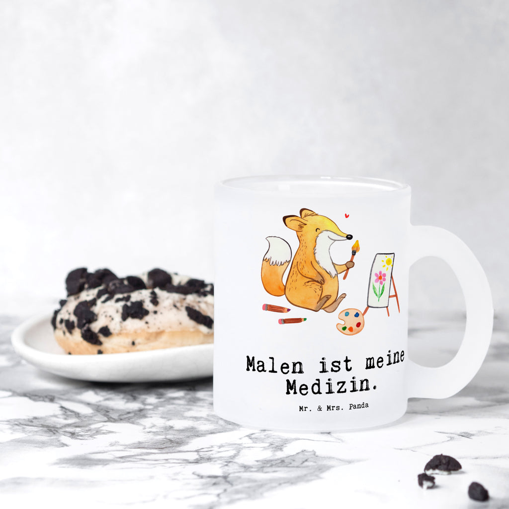 Teetasse Fuchs  Malen Medizin Teetasse, Teeglas, Teebecher, Tasse mit Henkel, Tasse, Glas Teetasse, Teetasse aus Glas, Geschenk, Sport, Sportart, Hobby, Schenken, Danke, Dankeschön, Auszeichnung, Gewinn, Sportler, Malen, Zeichnen, Hobbyzeichner, Künstler, Künstlerin