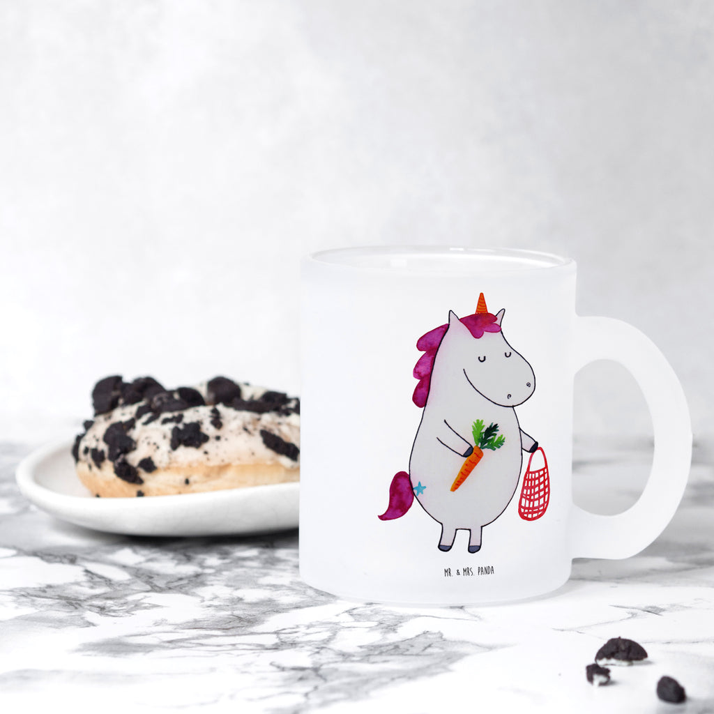 Teetasse Einhorn Gemüse Teetasse, Teeglas, Teebecher, Tasse mit Henkel, Tasse, Glas Teetasse, Teetasse aus Glas, Einhorn, Einhörner, Einhorn Deko, Pegasus, Unicorn, Biomarkt, Bio, Gemüse, Wochenmarkt