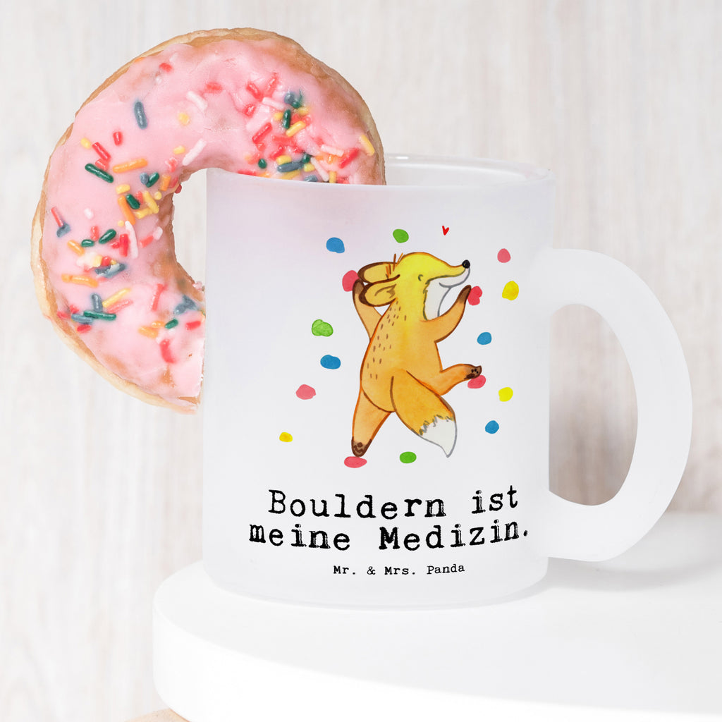 Teetasse Fuchs Bouldern Medizin Teetasse, Teeglas, Teebecher, Tasse mit Henkel, Tasse, Glas Teetasse, Teetasse aus Glas, Geschenk, Sport, Sportart, Hobby, Schenken, Danke, Dankeschön, Auszeichnung, Gewinn, Sportler, bouldern, Klettern, Kletterhalle, Boulderhalle