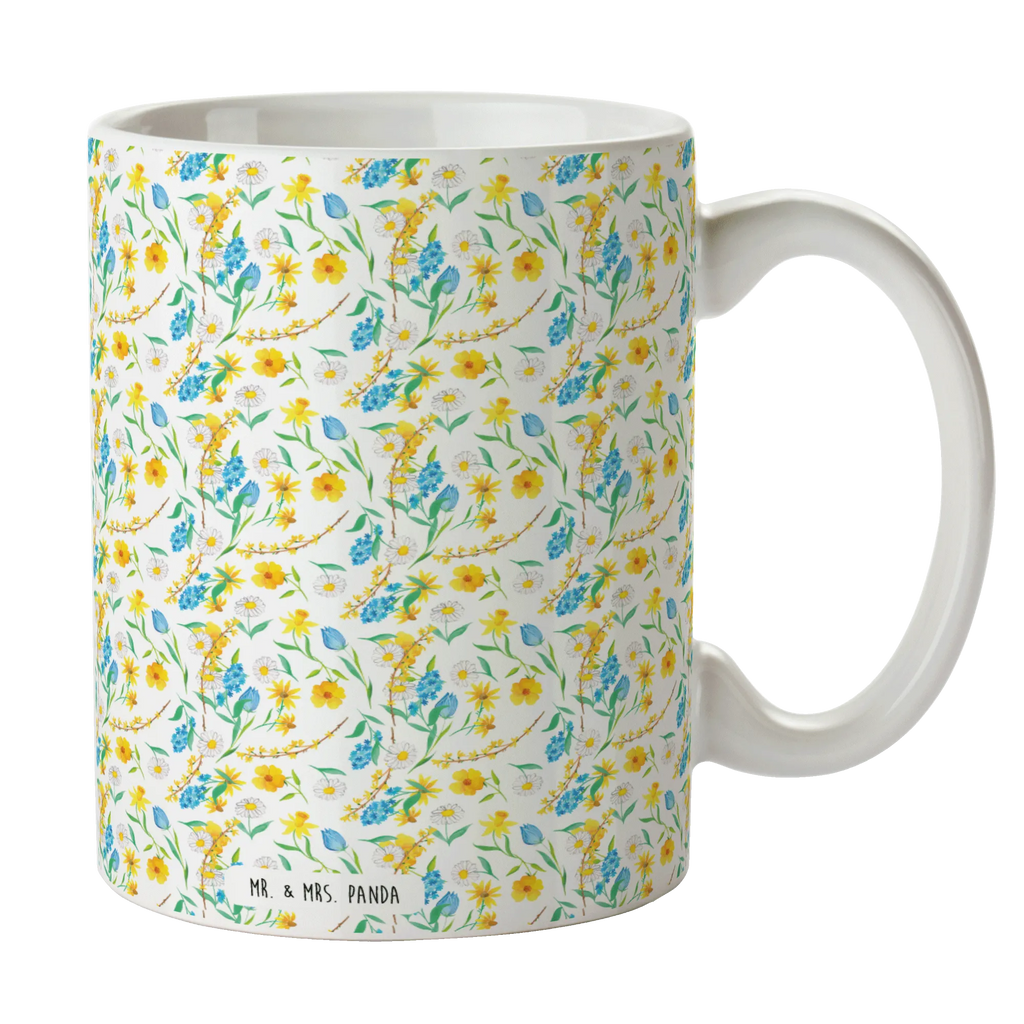 Tasse Frühlingserwachen Design Muster Tasse, Kaffeetasse, Teetasse, Becher, Kaffeebecher, Teebecher, Keramiktasse, Porzellantasse, Büro Tasse, Geschenk Tasse, Tasse Sprüche, Tasse Motive, Kaffeetassen, Tasse bedrucken, Designer Tasse, Cappuccino Tassen, Schöne Teetassen, Aquarell, Muster, Blumen, Wiese, Sommerblumen, Natur, Blumenmädchen