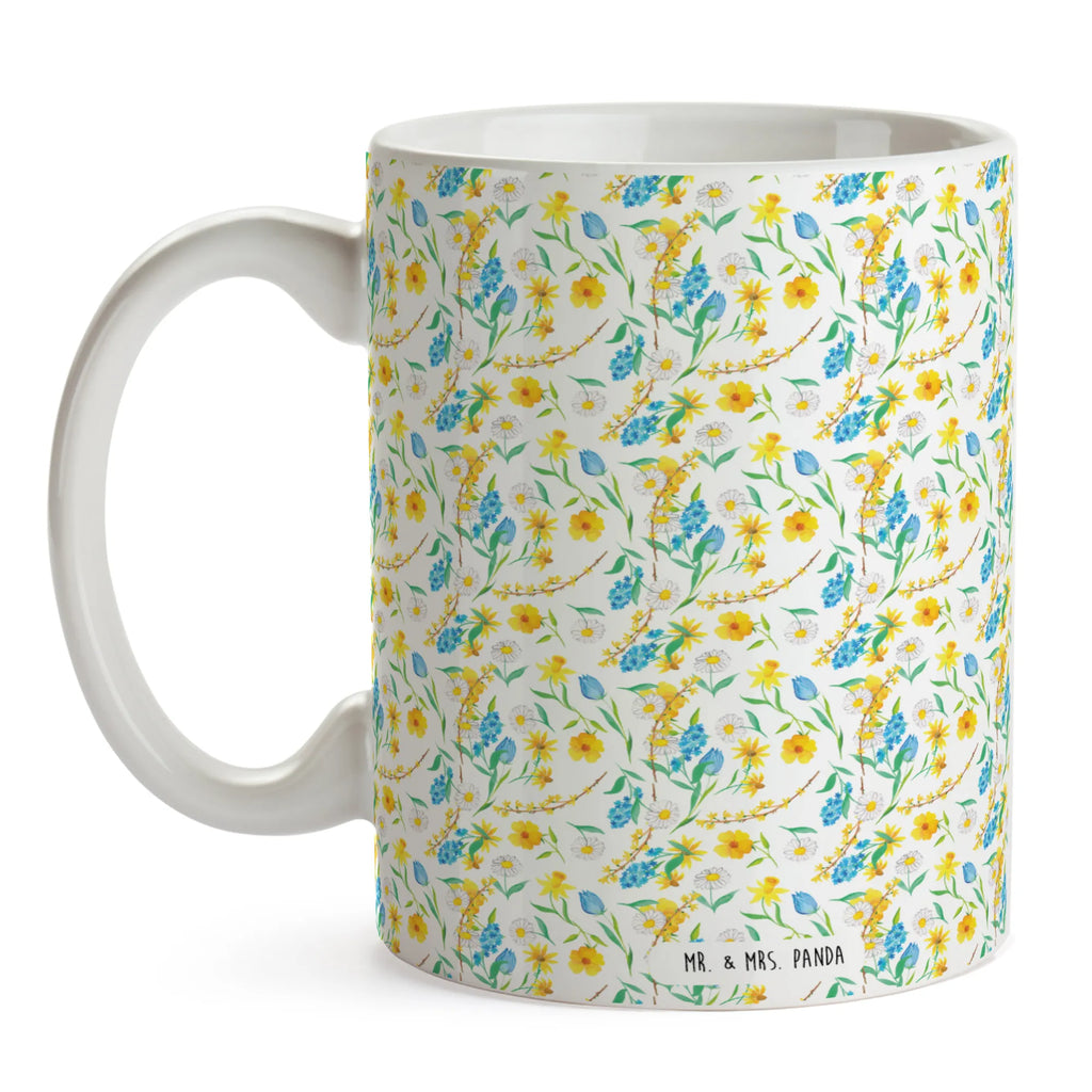 Tasse Frühlingserwachen Design Muster Tasse, Kaffeetasse, Teetasse, Becher, Kaffeebecher, Teebecher, Keramiktasse, Porzellantasse, Büro Tasse, Geschenk Tasse, Tasse Sprüche, Tasse Motive, Kaffeetassen, Tasse bedrucken, Designer Tasse, Cappuccino Tassen, Schöne Teetassen, Aquarell, Muster, Blumen, Wiese, Sommerblumen, Natur, Blumenmädchen