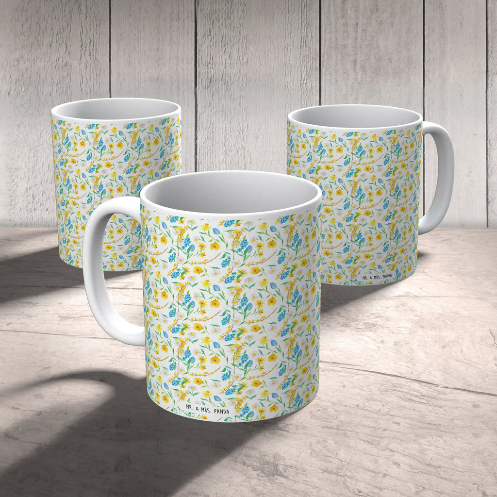 Tasse Frühlingserwachen Design Muster Tasse, Kaffeetasse, Teetasse, Becher, Kaffeebecher, Teebecher, Keramiktasse, Porzellantasse, Büro Tasse, Geschenk Tasse, Tasse Sprüche, Tasse Motive, Kaffeetassen, Tasse bedrucken, Designer Tasse, Cappuccino Tassen, Schöne Teetassen, Aquarell, Muster, Blumen, Wiese, Sommerblumen, Natur, Blumenmädchen