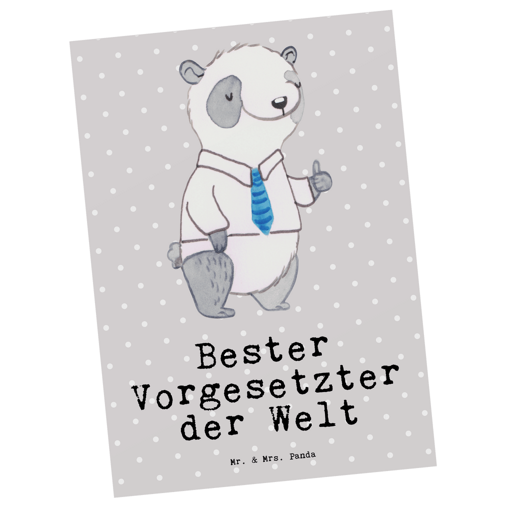 Postkarte Panda Bester Vorgesetzter der Welt Postkarte, Karte, Geschenkkarte, Grußkarte, Einladung, Ansichtskarte, Geburtstagskarte, Einladungskarte, Dankeskarte, Ansichtskarten, Einladung Geburtstag, Einladungskarten Geburtstag, für, Dankeschön, Geschenk, Schenken, Geburtstag, Geburtstagsgeschenk, Geschenkidee, Danke, Bedanken, Mitbringsel, Freude machen, Geschenktipp, Chef, Boss, Abschiedsgeschenk, Abteilungsleiter, Kollege, Vorgesetzter, Vorgesetzte, Arbeit, Leiter, Arbeitgeber, Führungskraft