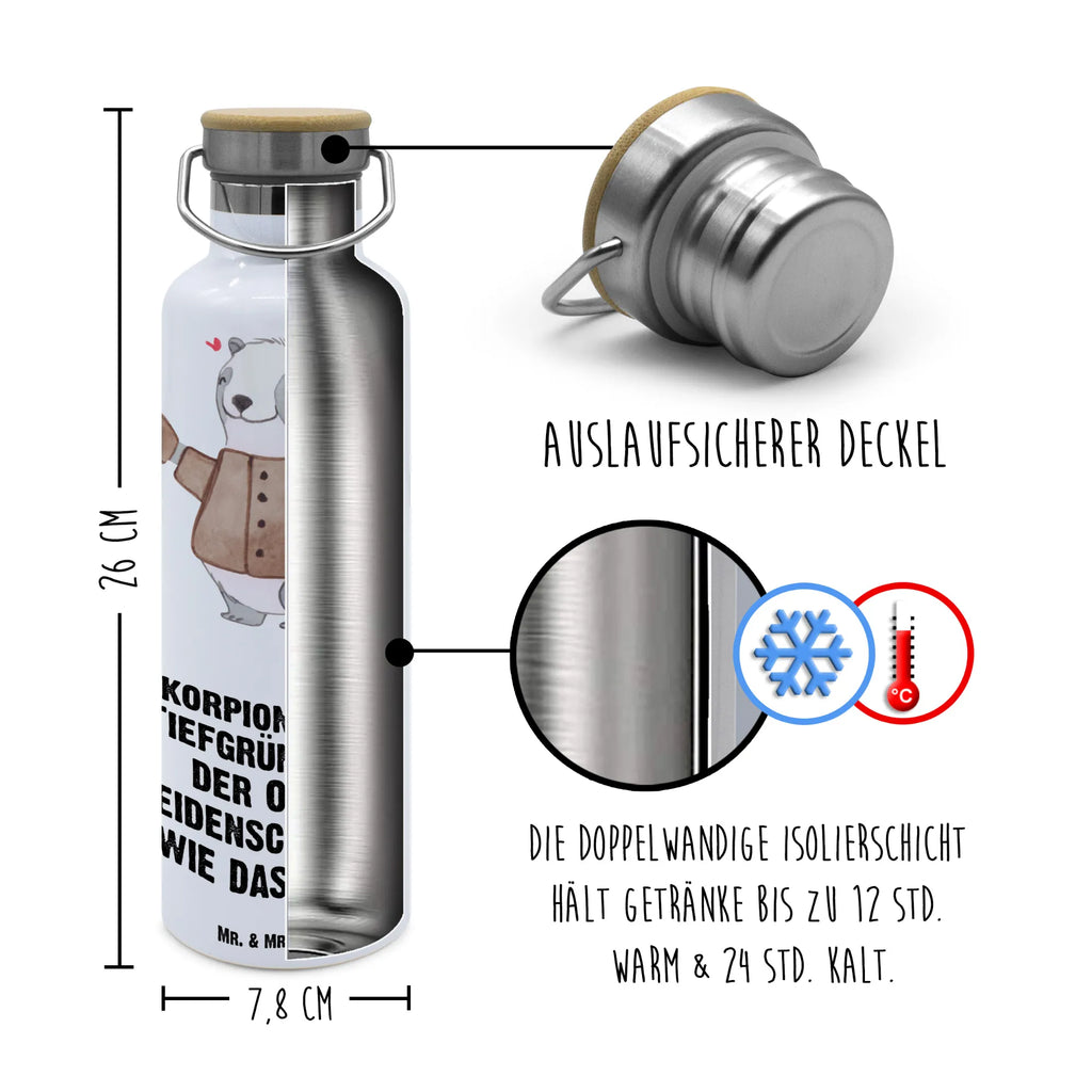 Trinkflasche Skorpion Astrologie Thermosflasche, Isolierflasche, Edelstahl, Trinkflasche, isoliert, Wamrhaltefunktion, Sportflasche, Flasche zum Sport, Sportlerflasche, Tierkreiszeichen, Sternzeichen, Horoskop, Astrologie, Aszendent, Skorpion, Geburtstagsgeschenk, Geschenk