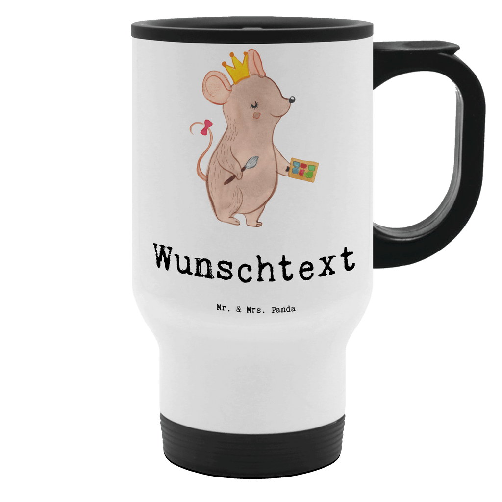 Personalisierter Thermobecher Maskenbildnerin mit Herz Personalisierter Thermobecher, Personalisierter To Go Becher, Personalisierte Thermotasse, Personalisierter Kaffeebecher, Personalisierter Isolierbecher, Thermobecher personalisieren, Thermobecher mit Namen, Thermobecher selbst gestalten, Wunschname, Spülmaschinenfest, Bedrucken, Isolierbecher mit Namen, Isolierbecher selbst gestalten, Thermotasse personalisieren, Thermotasse mit Namen, Beruf, Ausbildung, Jubiläum, Abschied, Rente, Kollege, Kollegin, Geschenk, Schenken, Arbeitskollege, Mitarbeiter, Firma, Danke, Dankeschön, Kosmetikerin, Make Up Artist, Maskenbildnerin, Visagistin, Beauty Salon, Kosmetikstudio, Eröffnung