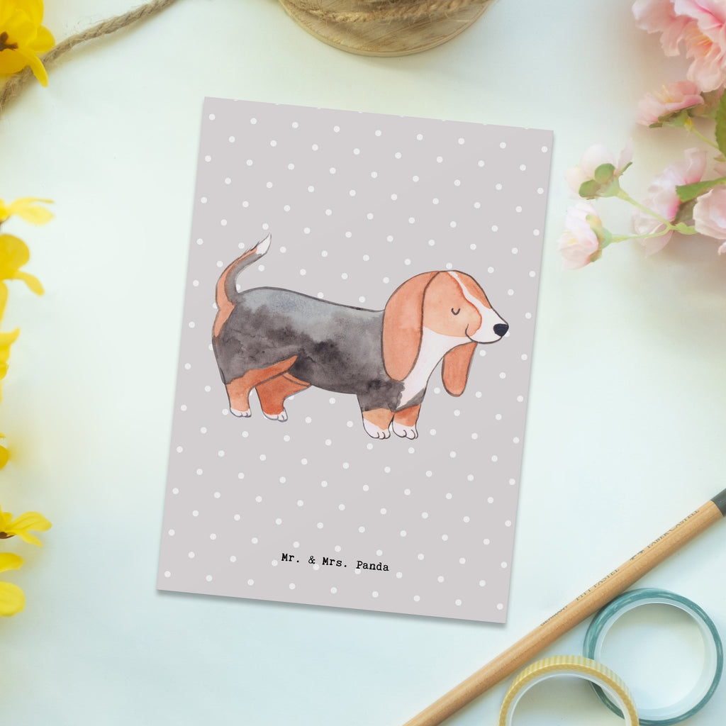 Postkarte Basset Hound Lebensretter Postkarte, Karte, Geschenkkarte, Grußkarte, Einladung, Ansichtskarte, Geburtstagskarte, Einladungskarte, Dankeskarte, Ansichtskarten, Einladung Geburtstag, Einladungskarten Geburtstag, Hund, Hunderasse, Rassehund, Hundebesitzer, Geschenk, Tierfreund, Schenken, Welpe, Basset Hound, Basset