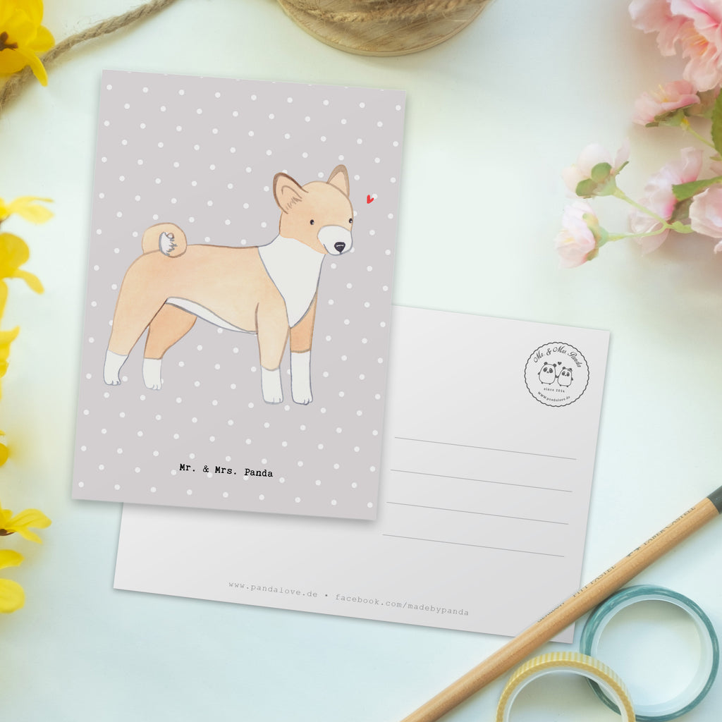 Postkarte Basenji Lebensretter Postkarte, Karte, Geschenkkarte, Grußkarte, Einladung, Ansichtskarte, Geburtstagskarte, Einladungskarte, Dankeskarte, Ansichtskarten, Einladung Geburtstag, Einladungskarten Geburtstag, Hund, Hunderasse, Rassehund, Hundebesitzer, Geschenk, Tierfreund, Schenken, Welpe, Kongo-Terrier, Basenji